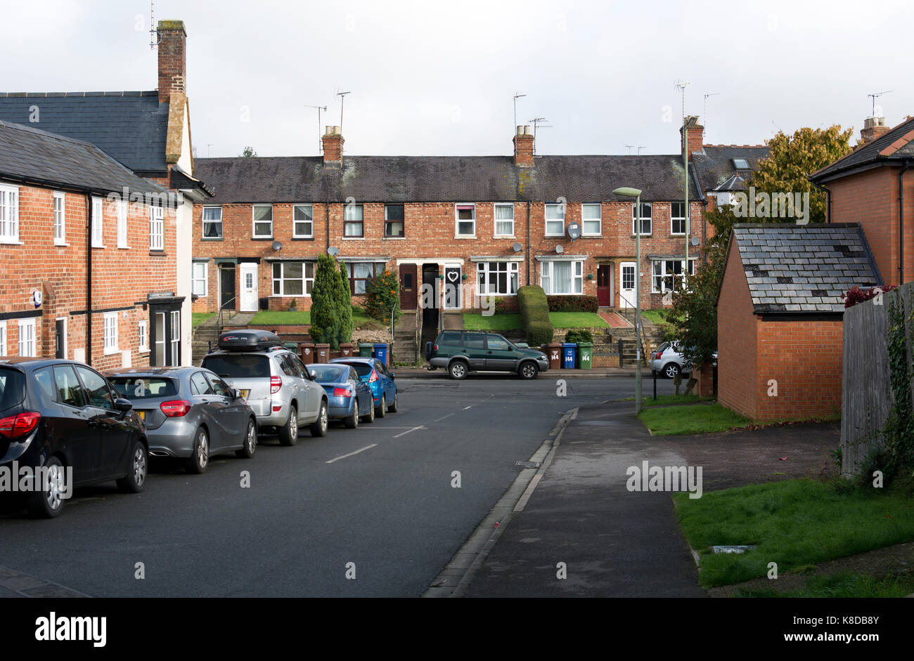 Area suburbana di Banbury, Oxfordshire, England, Regno Unito Foto Stock