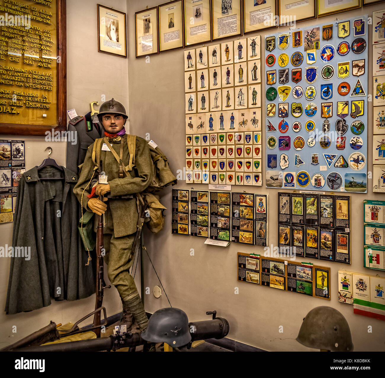 Italia Liguria Chiavari Società economia di Chiavari - Museo dei combattenti della prima e seconda guerra mondiale Foto Stock