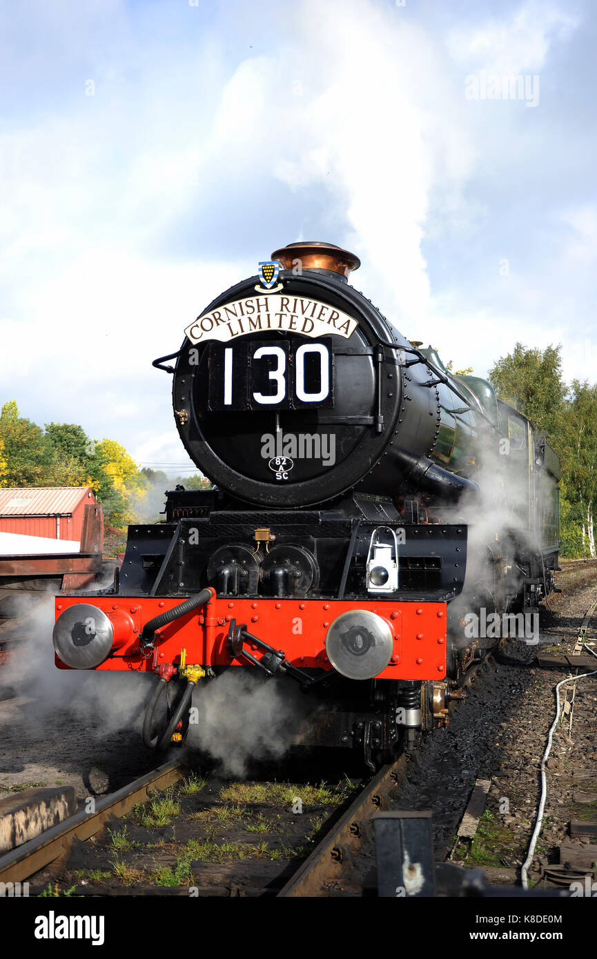 " King Edward i' sulla headshunt a bridgnorth. Severn Valley Railway Foto Stock