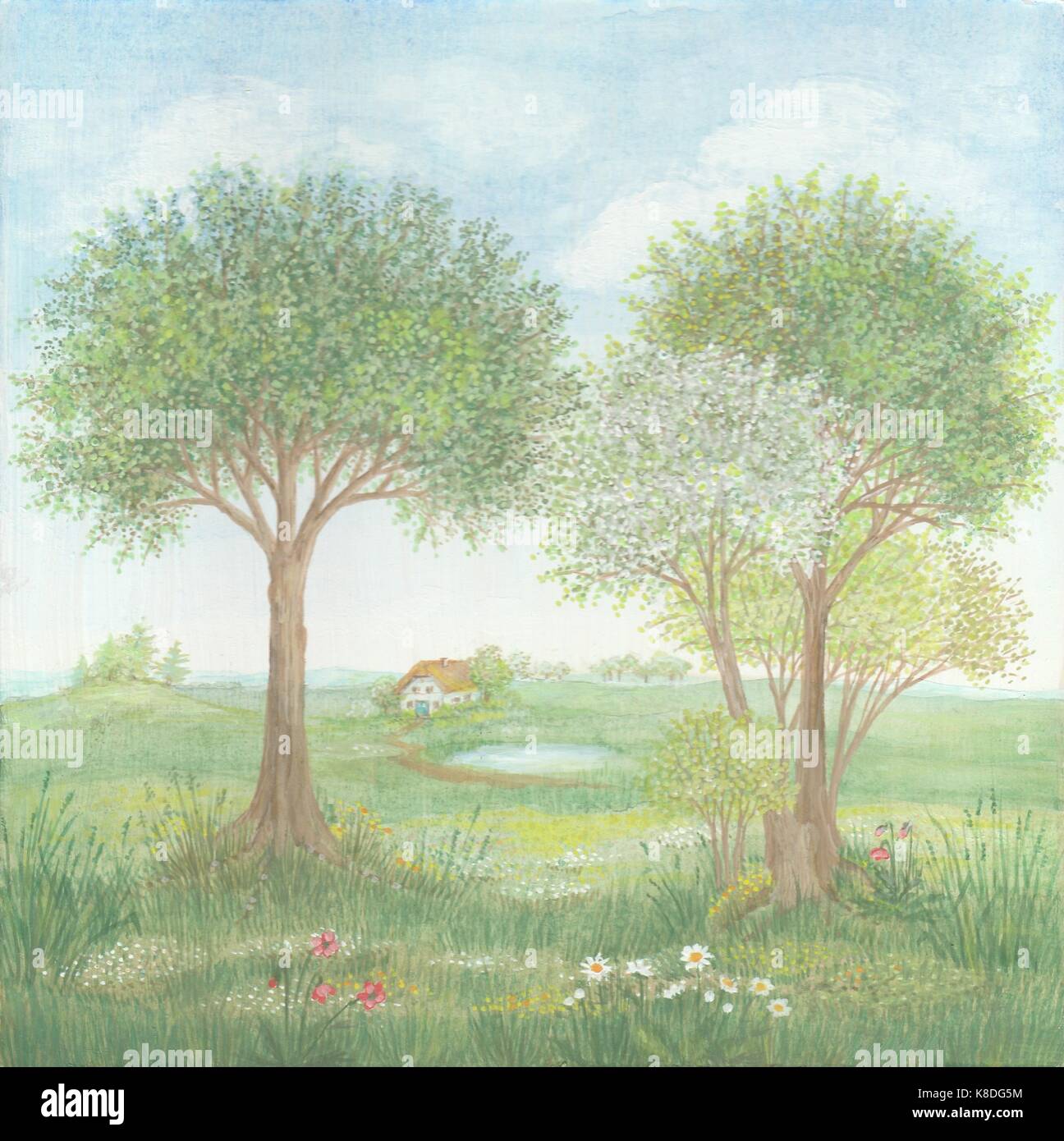 Bäume 14-15 Illustrazione Vettoriale