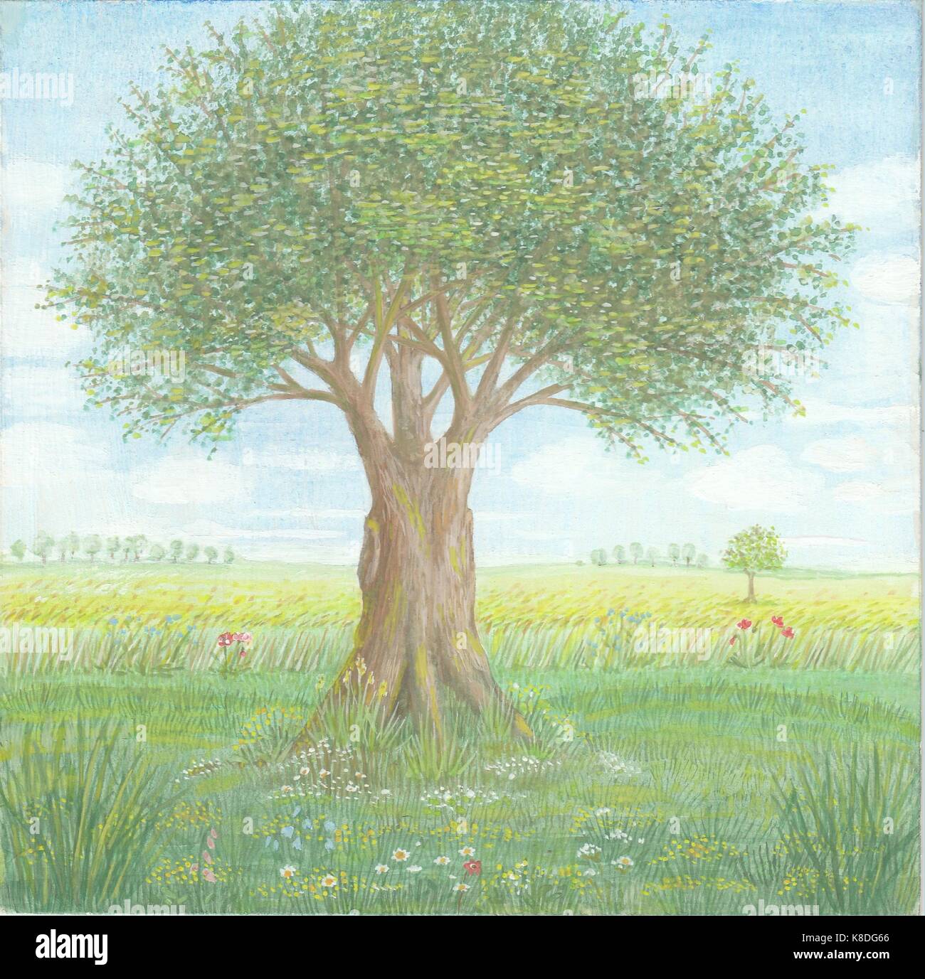 Der Baum14-15 Illustrazione Vettoriale