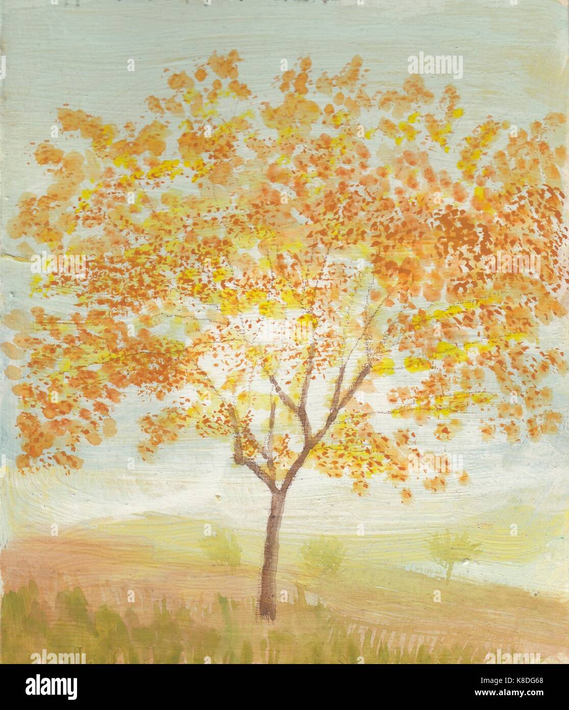 Herbstbaum Illustrazione Vettoriale