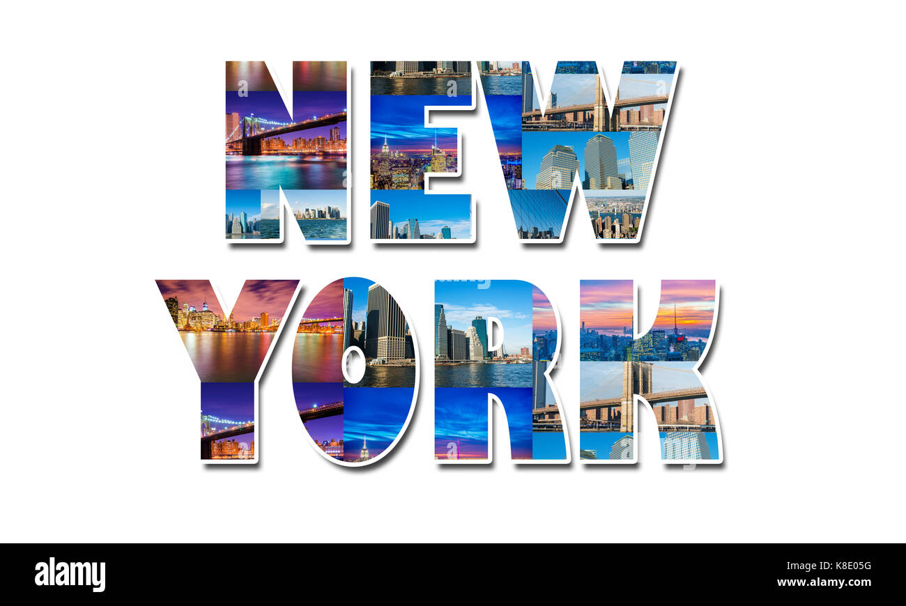 Collage di new york foto Foto Stock