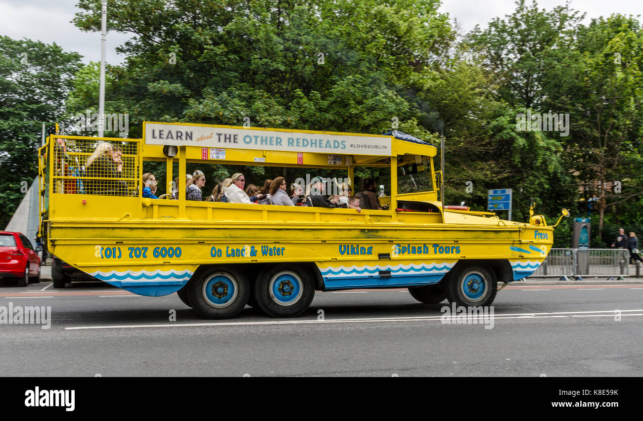 Irlanda, Dublino, Vichinghi Statdrundfahrt, Irland, Wikinger Statdrundfahrt Foto Stock