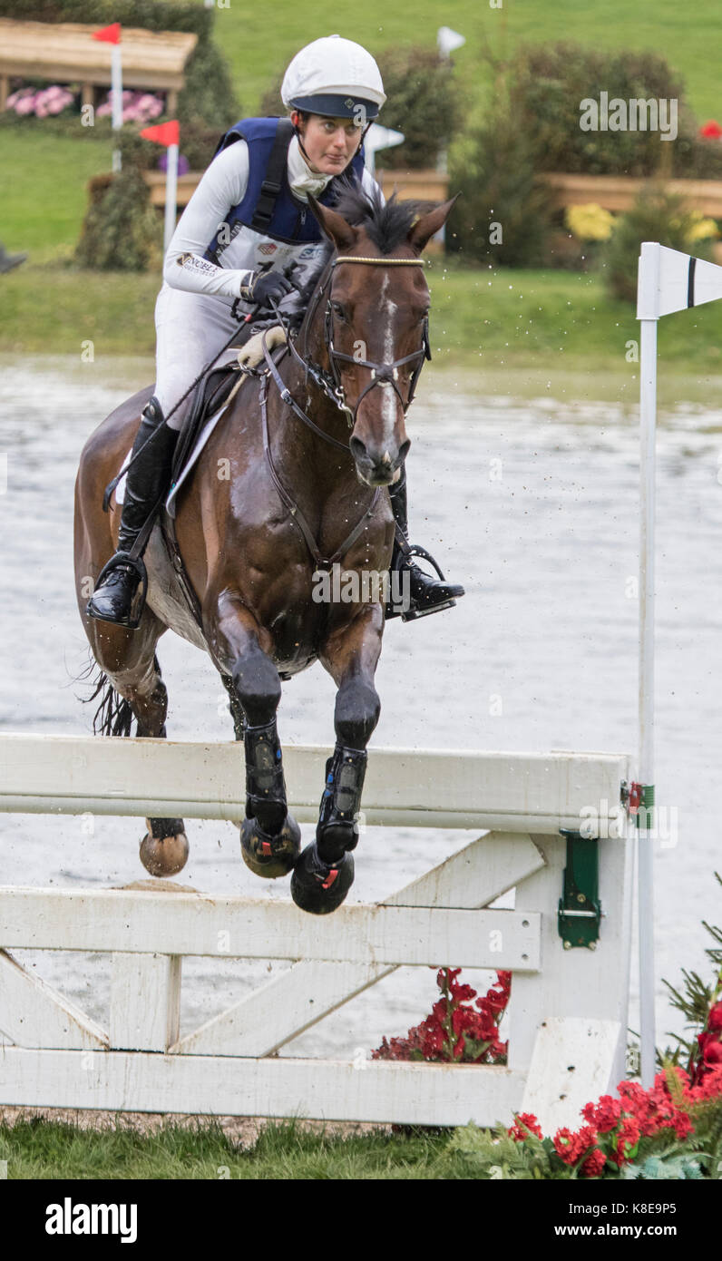 Willa Newton su NEELIXS, SsangYong Blenheim Palace International Horse Trials 16 Settembre 2017 Foto Stock