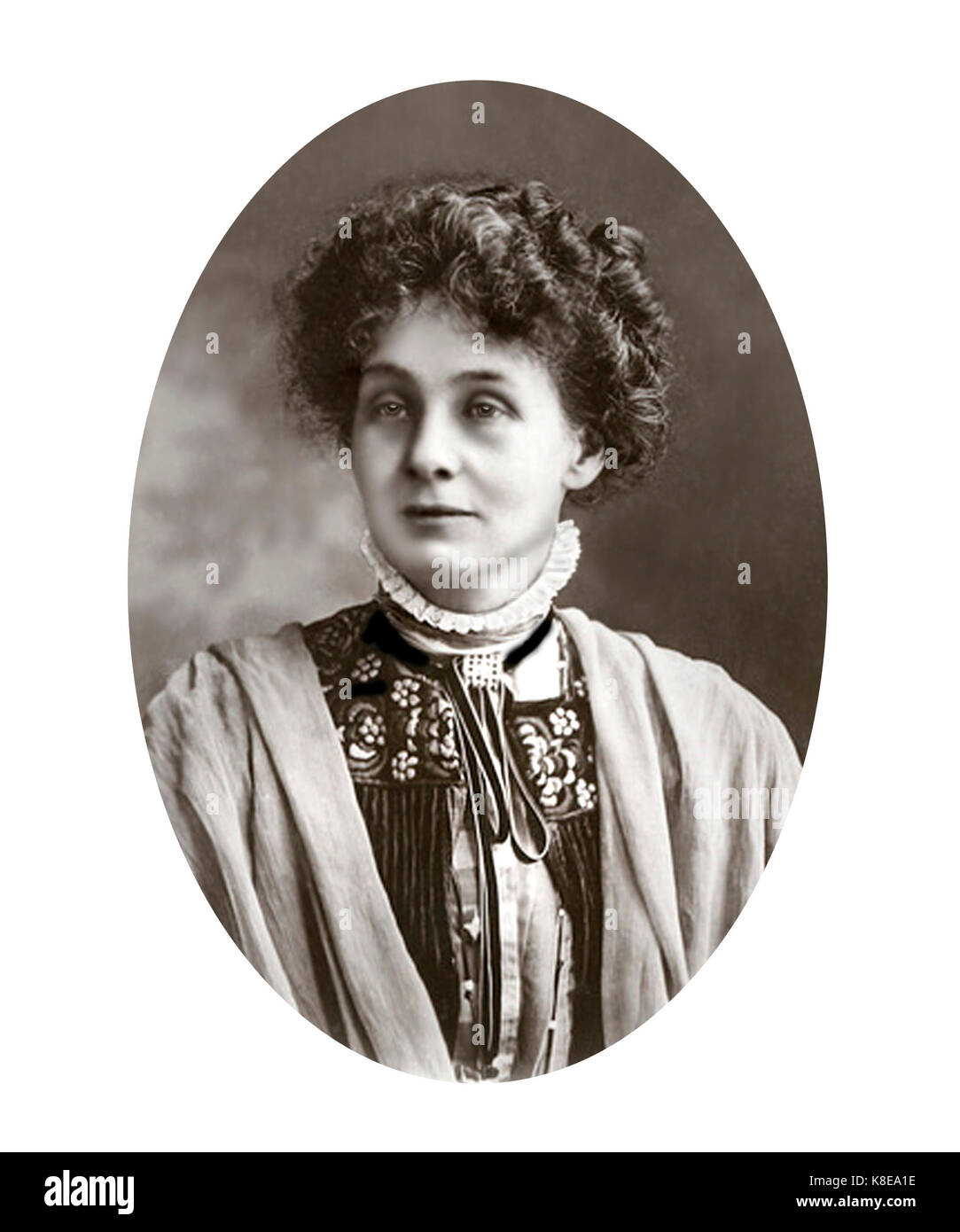 Emmeline Pankhurst, 1858 - 1928, suffragette inglese Foto Stock