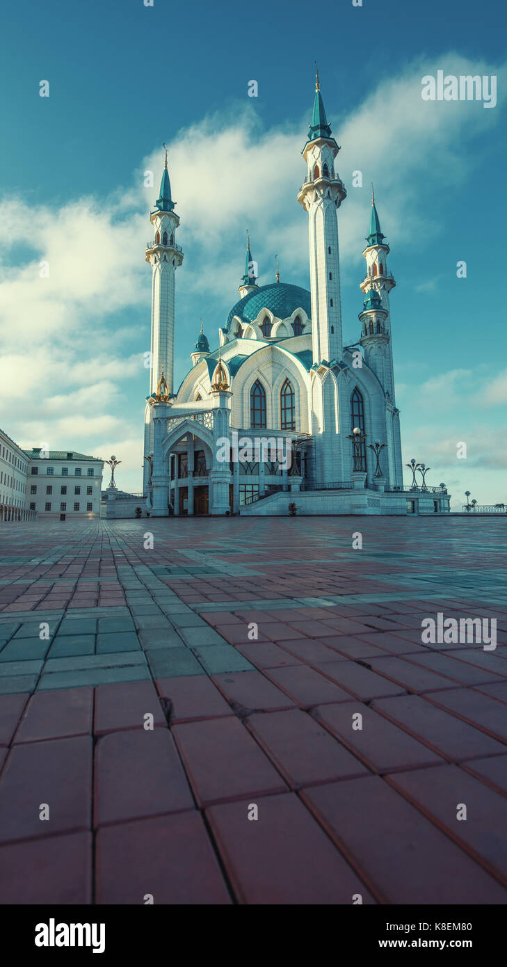 La famosa moschea in Russia - Qol Sharif nella città di Kazan. Foto Stock
