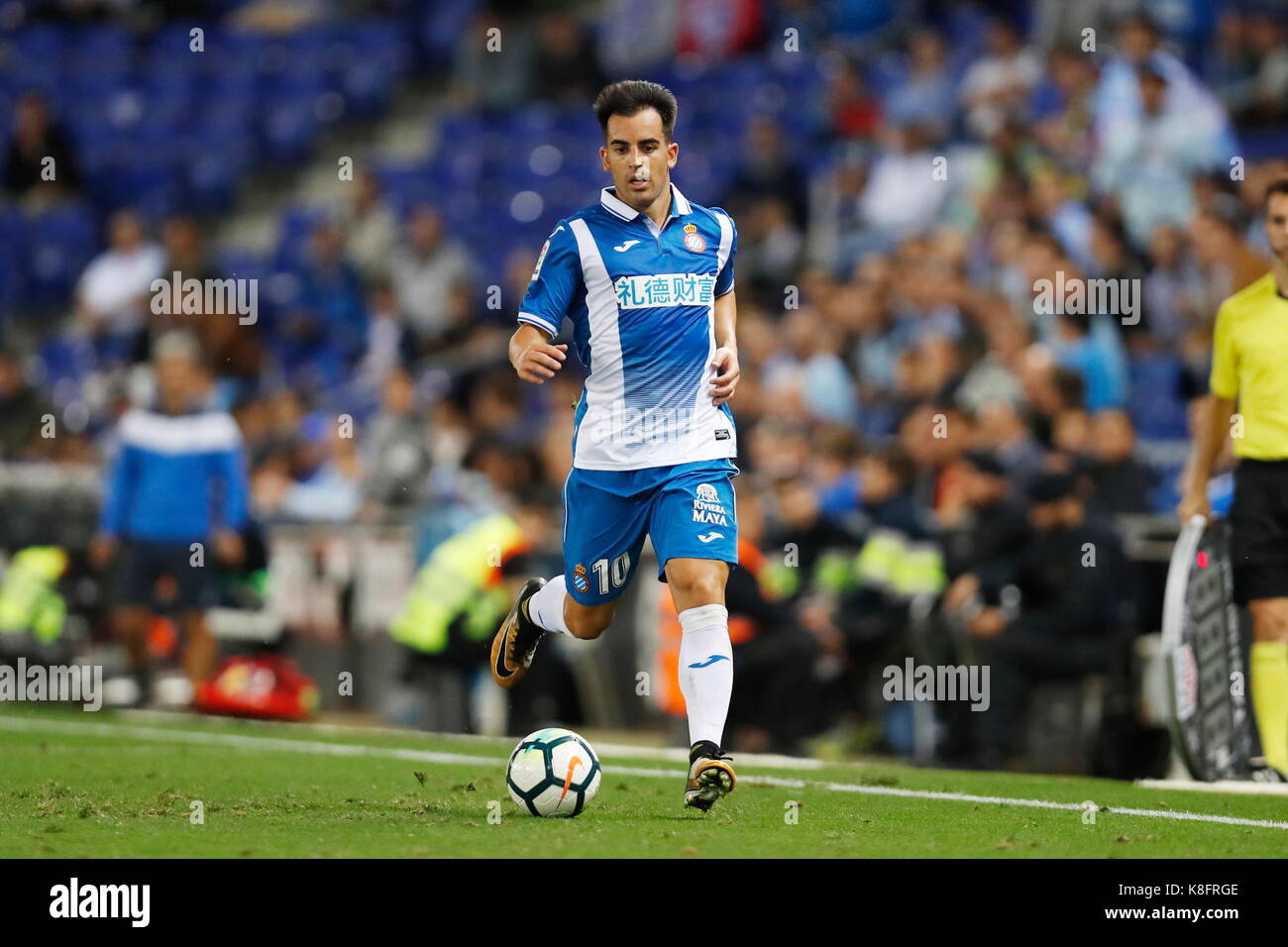 Barcellona, Spagna. Xviii Sep, 2017. Jose Manuel jurado (espanyol) calcio/calcetto : spagnolo "la liga santander' match tra RCD Espanyol 2-1 celta de Vigo al rcde stadium di Barcellona, Spagna . credito: mutsu kawamori/aflo/alamy live news Foto Stock