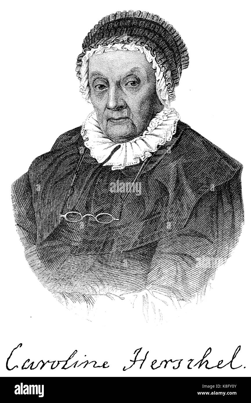 CAROLINE Herschel (1750-1848) astronomo tedesco, sorella di William Herschel Foto Stock