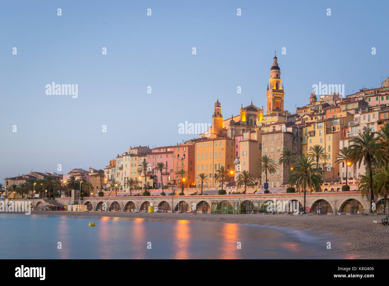 Menton, Francia Foto Stock