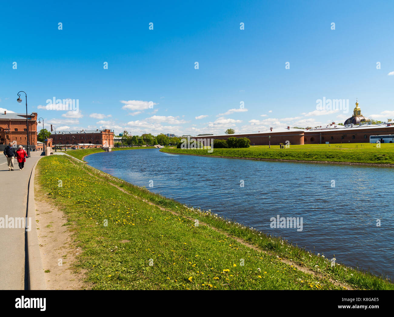 San Pietroburgo, Russia - giugno 04.2017. kronverkskiy canale e museo di Artiglieria Foto Stock