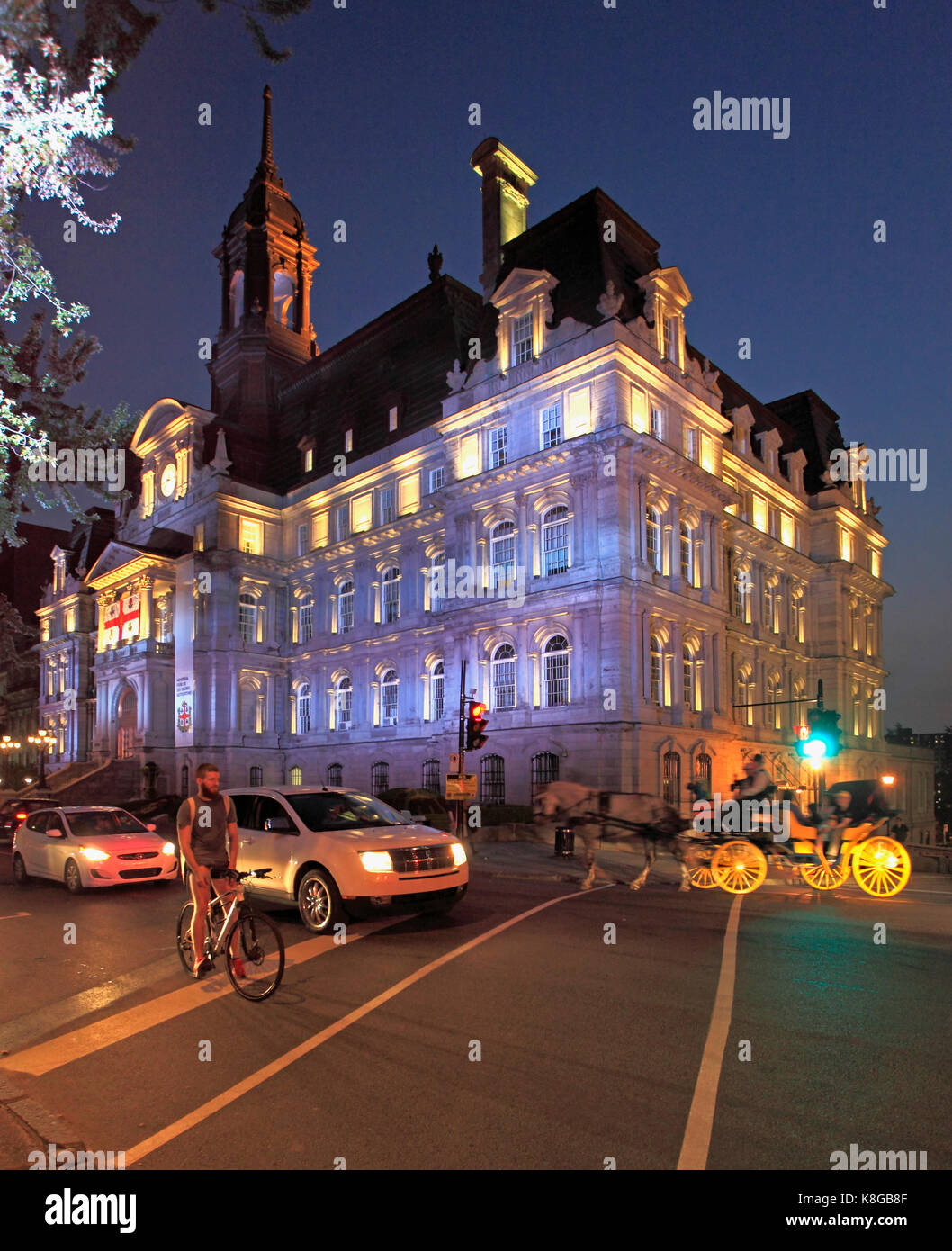 Canada, Quebec, Montreal, Municipio, H™tel de Ville, Foto Stock