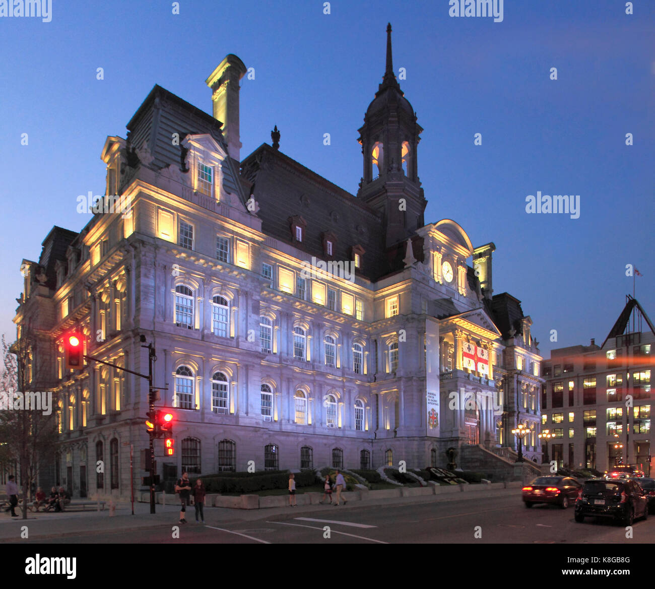 Canada, Quebec, Montreal, Municipio, H™tel de Ville, Foto Stock