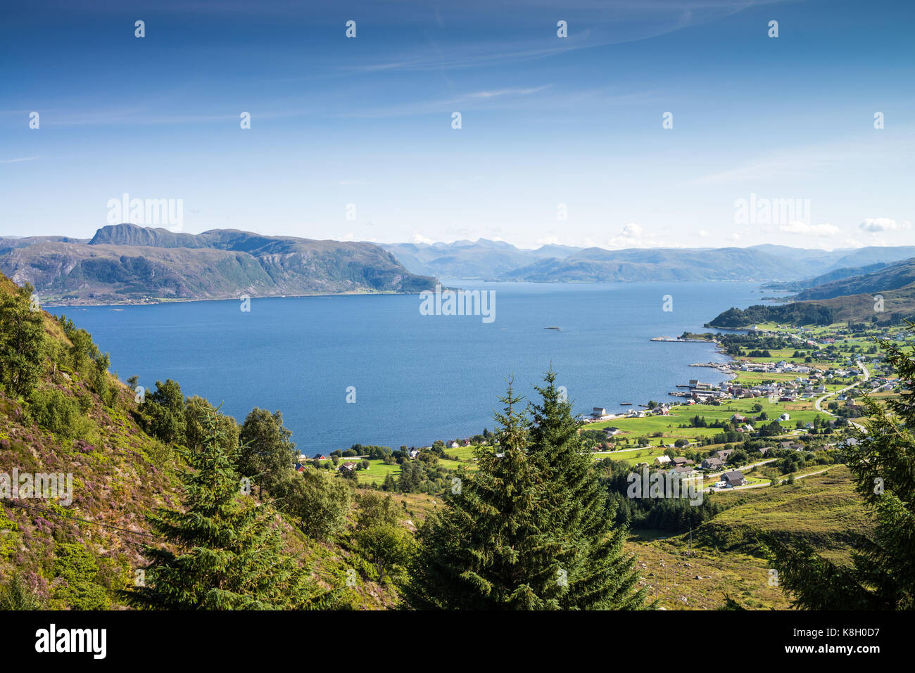 Capo Ovest (Vestkapp), Selje, Norvegia, Europa. Foto Stock