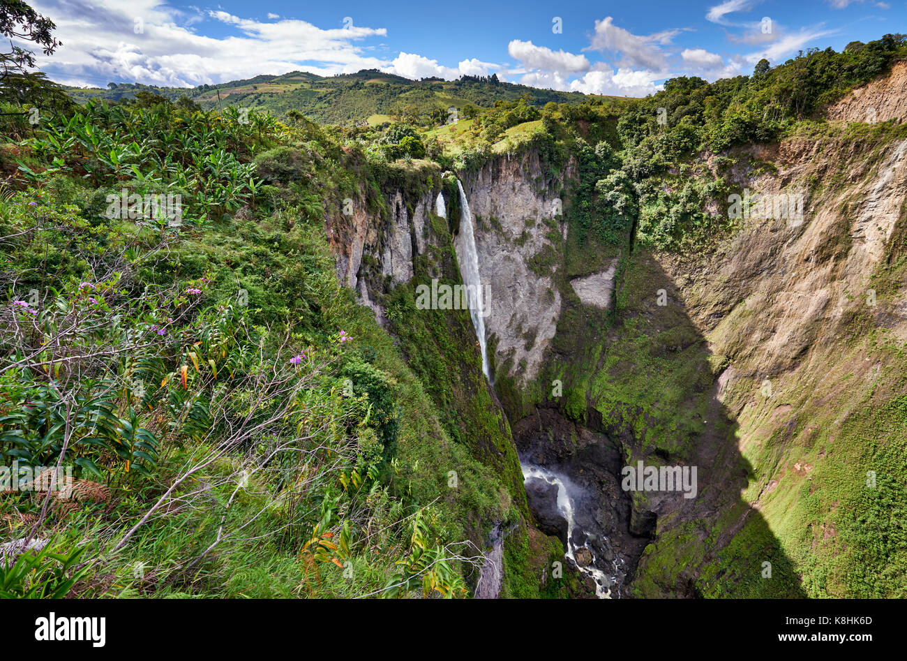 Salto El Mortino, Mortino cascata, San Agustin , Colombia, Sud America Foto Stock