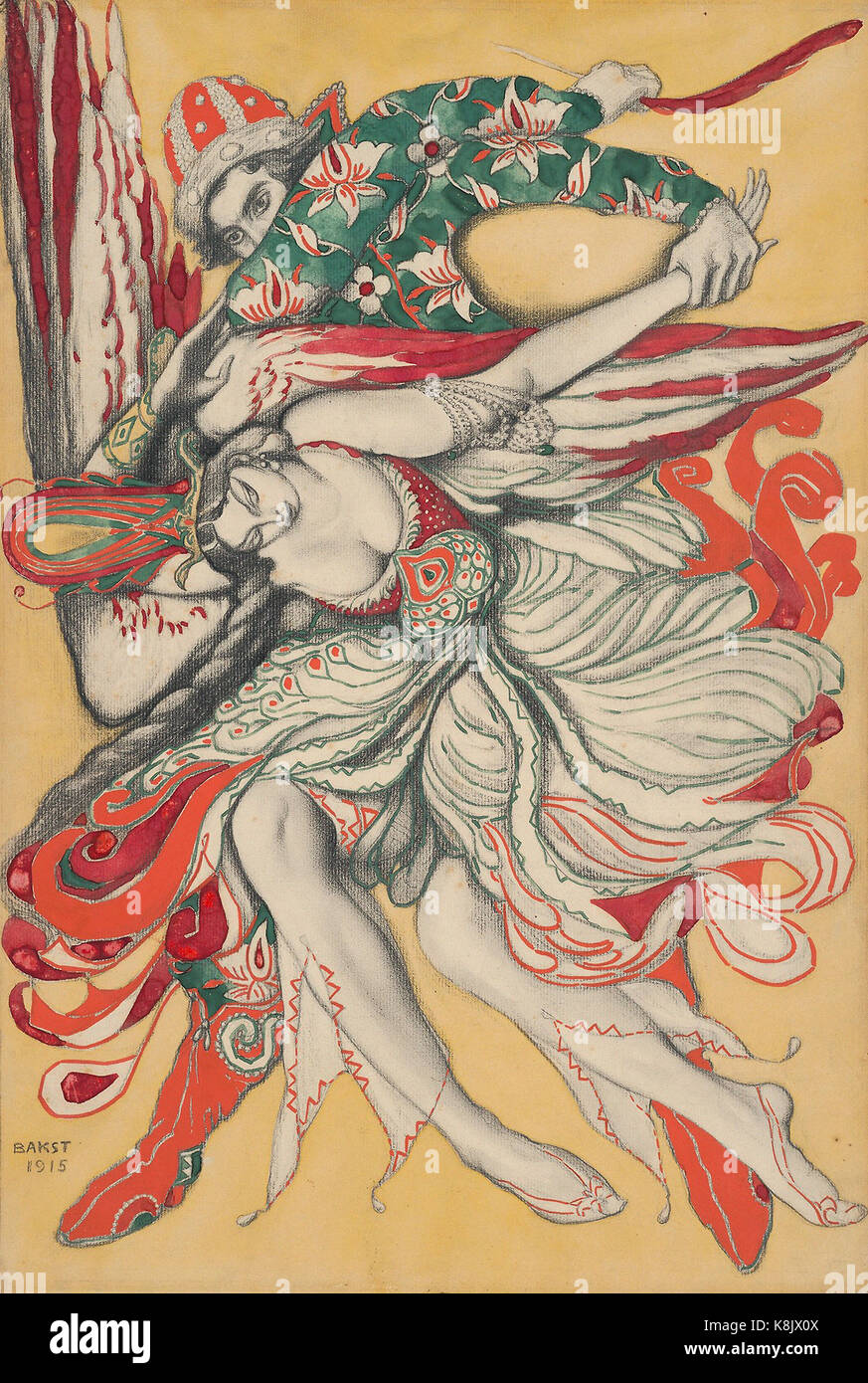 LEON BAKST - il firebird Foto Stock