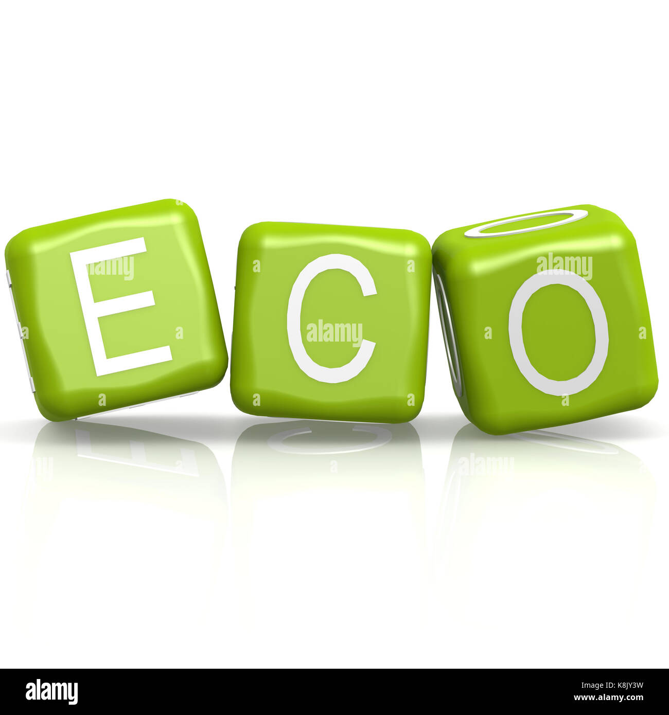 Parola alla moda eco Foto Stock