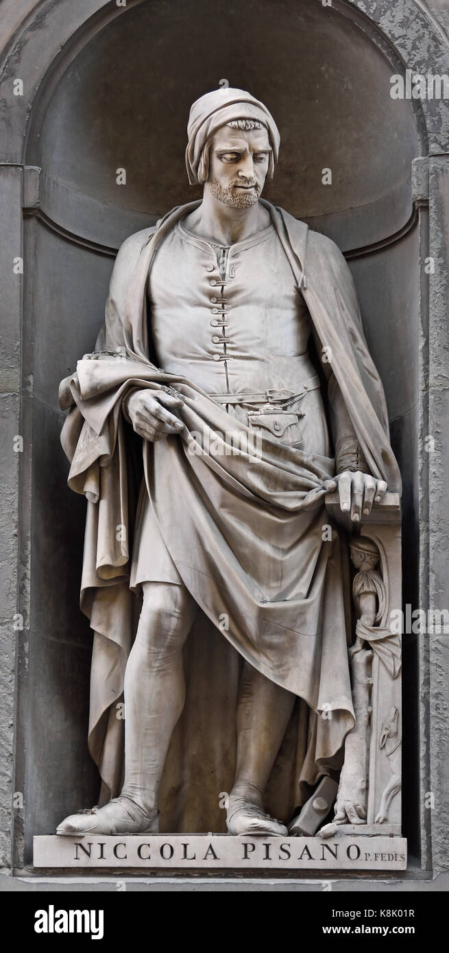 Nicola Pisano ( Niccolò Pisano, Nicola de Puglia o Nicola Pisanus )  1220-1284 scultore italiano il cui lavoro è nota per la sua classica romana  di stile scultoreo. Pisano è il fondatore