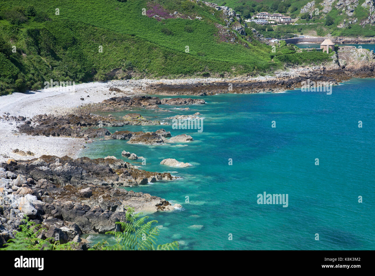 Jersey il paesaggio costiero Foto Stock