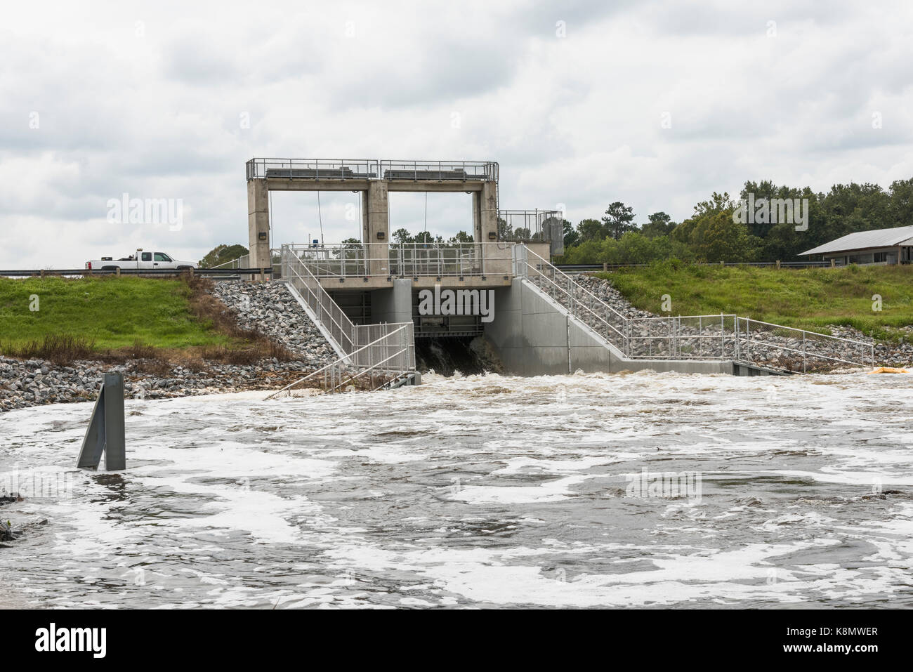 Moss Bluff bloccare e diga Marion County Florida Foto Stock