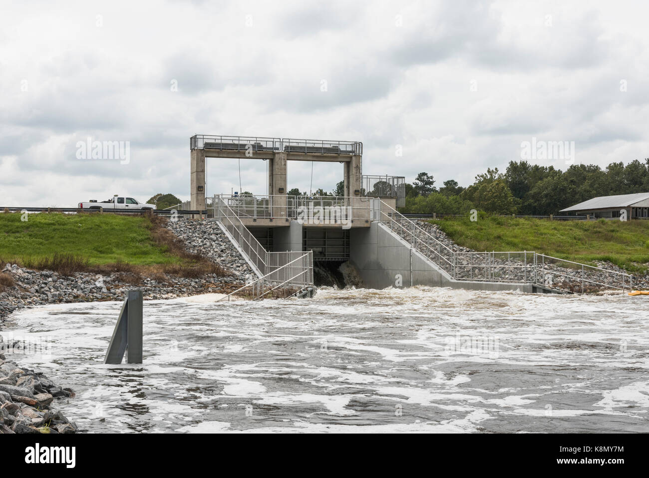 Moss Bluff bloccare e diga Marion County Florida Foto Stock