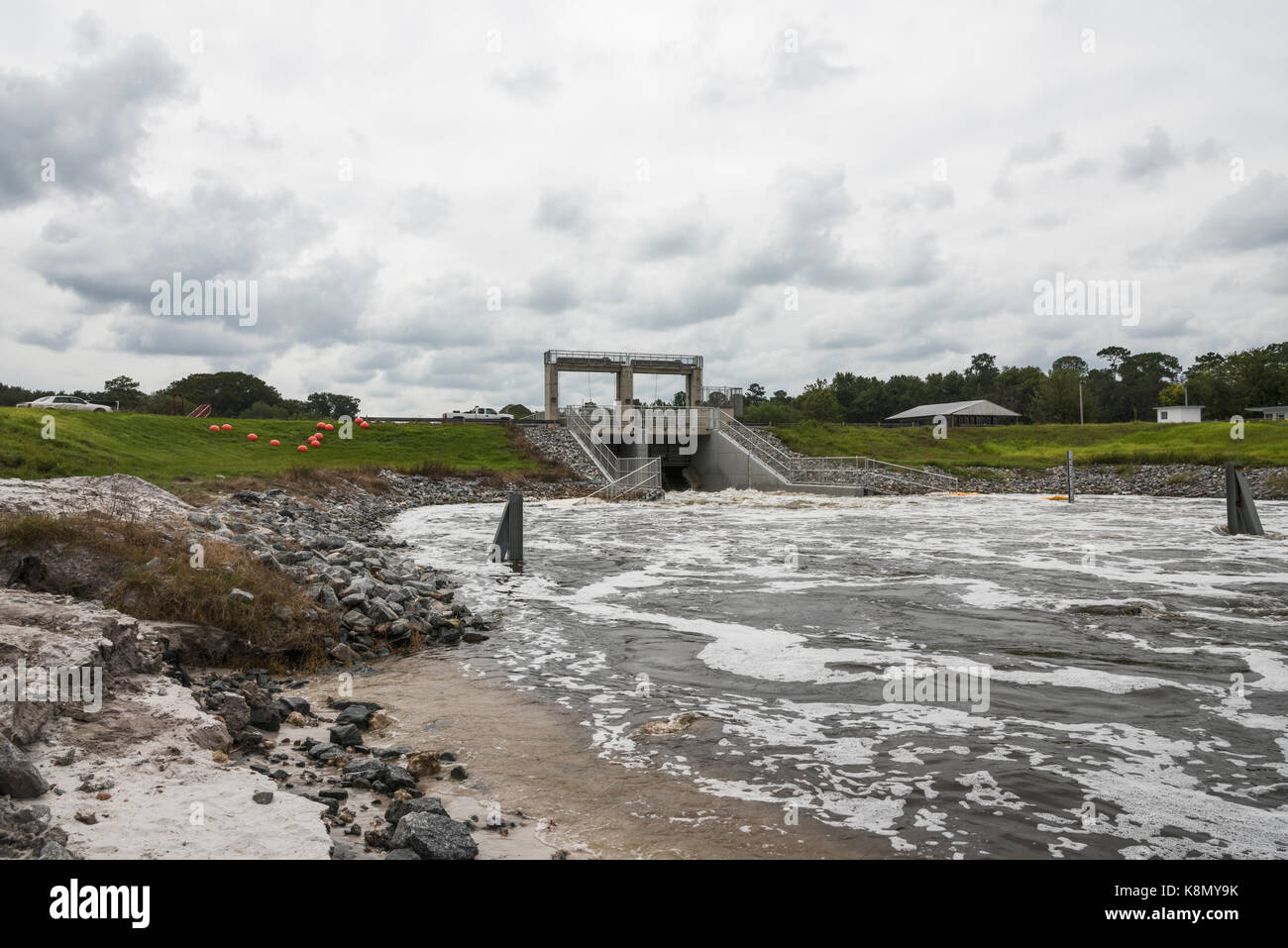 Moss Bluff bloccare e diga Marion County Florida Foto Stock