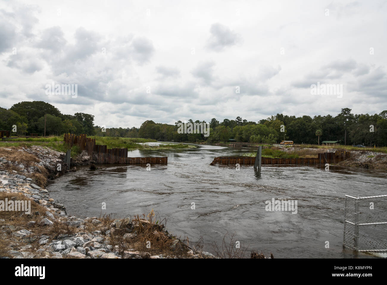 Moss Bluff bloccare e diga Marion County Florida Foto Stock