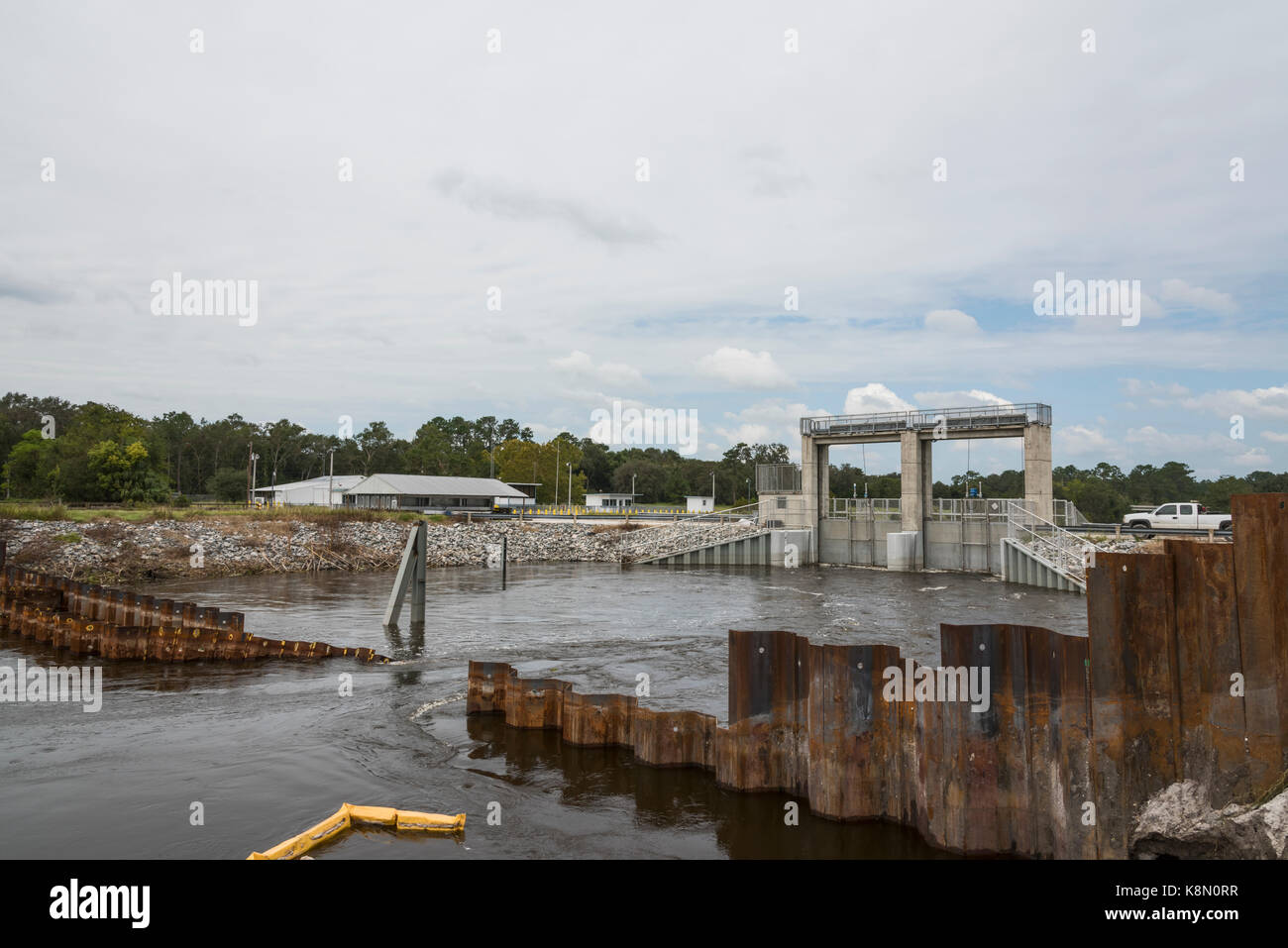 Moss Bluff bloccare e diga Marion County Florida Foto Stock