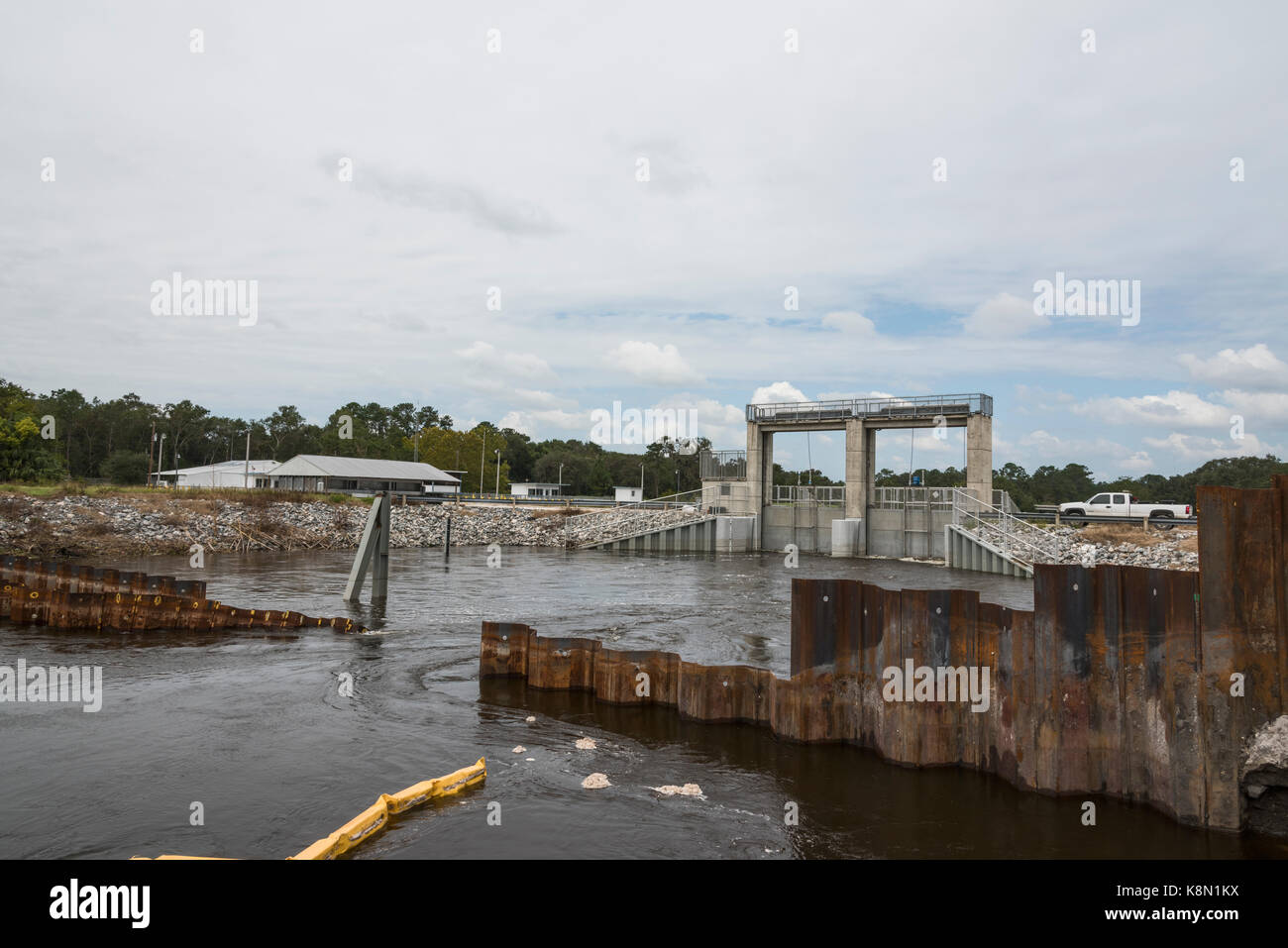 Moss Bluff bloccare e diga Marion County Florida Foto Stock