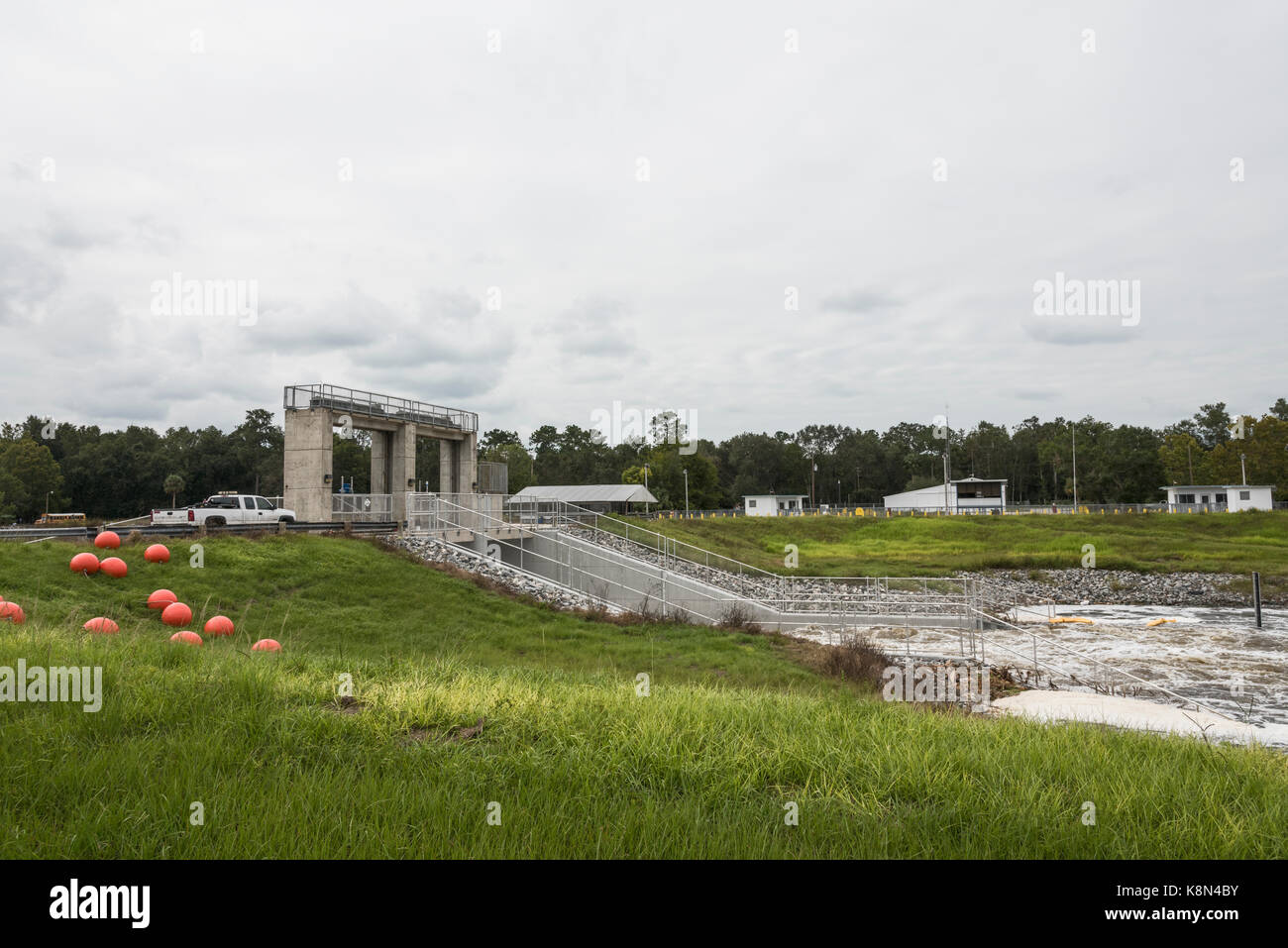 Moss Bluff bloccare e diga Marion County Florida Foto Stock