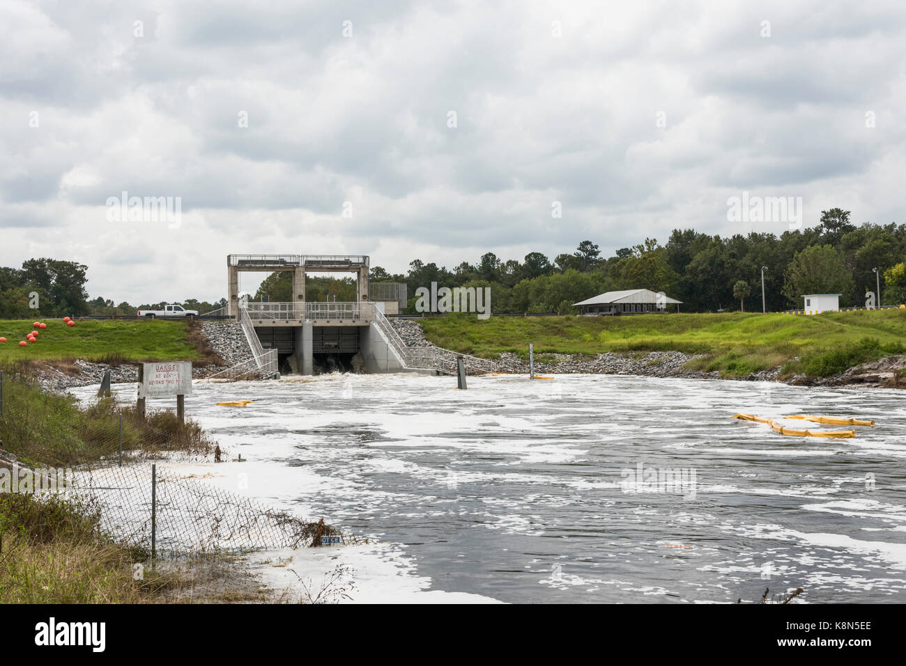 Moss Bluff bloccare e diga Marion County Florida Foto Stock
