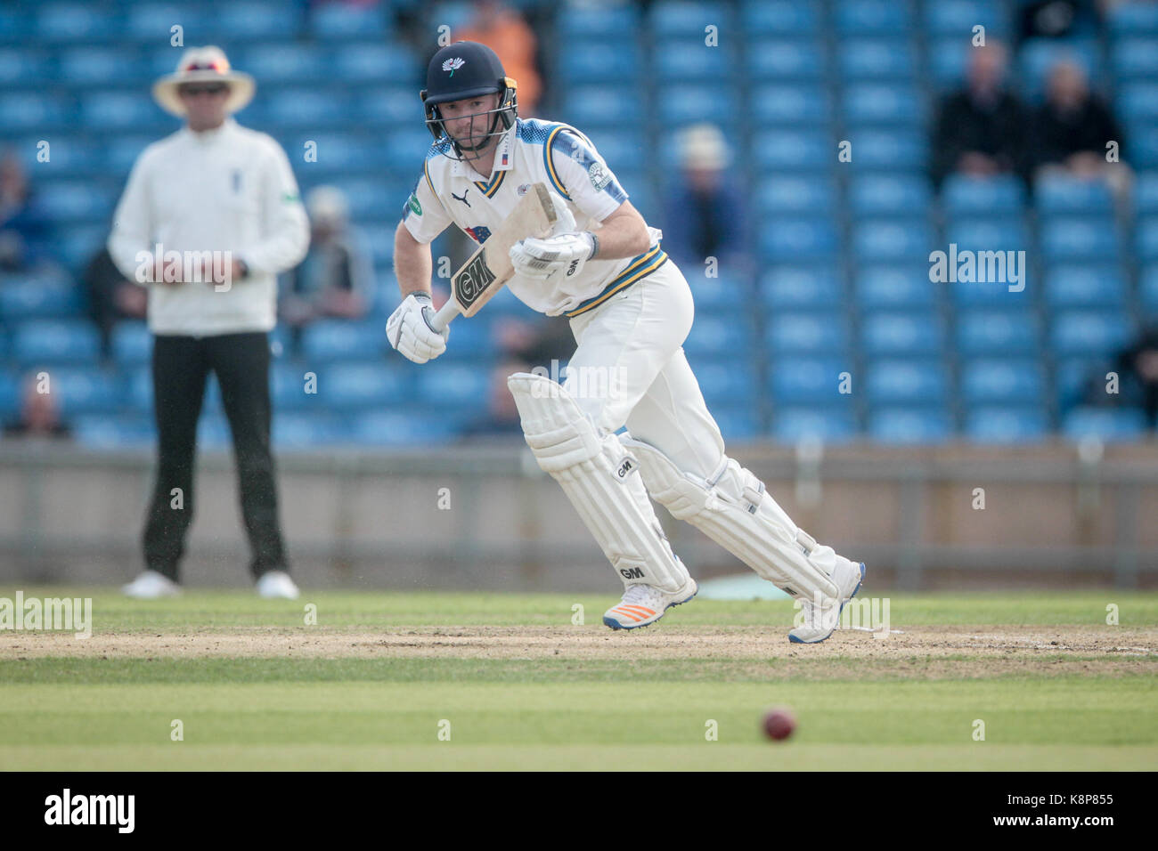 Leeds, Regno Unito. Xx Settembre, 2017. yorkshire ccc v warwickshire ccc mercoledì 20 settembre 2017 a specsavers county campionati, headingley. foto di mark p doherty. Credito: catturati fotografia di luce limitata/alamy live news Foto Stock