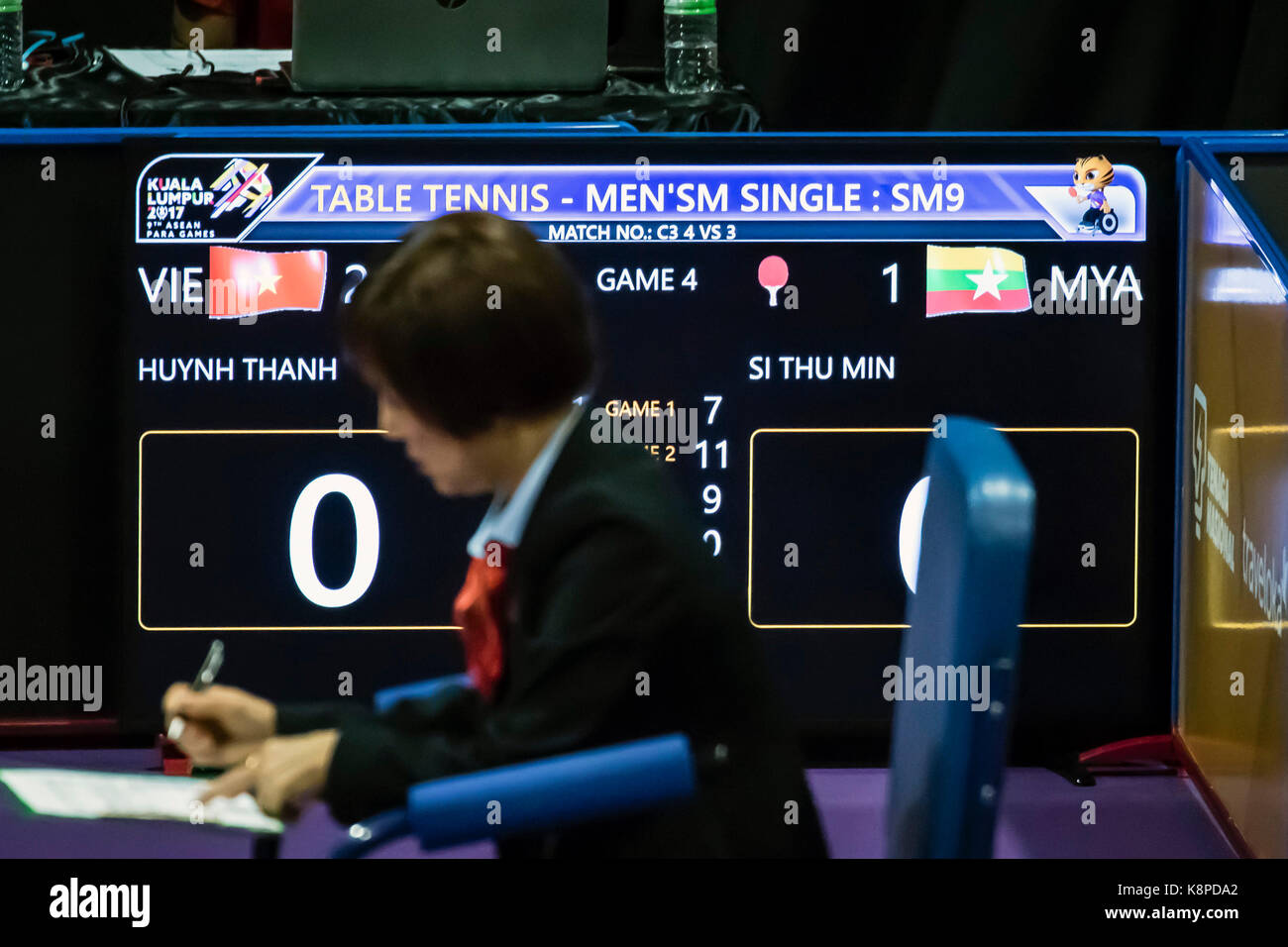 Kuala Lumpur, Malesia. Xx Settembre, 2017. 9l'Asean para giochi 2017 svoltasi a Kuala Lumpur, Malesia. Undici paesi concorrenti in giochi. © danny chan/alamy live news. Foto Stock