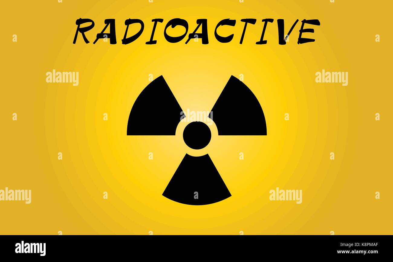La contaminazione radioattiva simbolo - Illustrazione Vettoriale Illustrazione Vettoriale