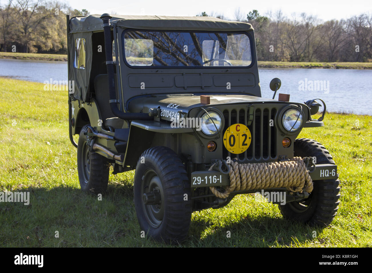 La willys m38 esercito jeep Foto Stock