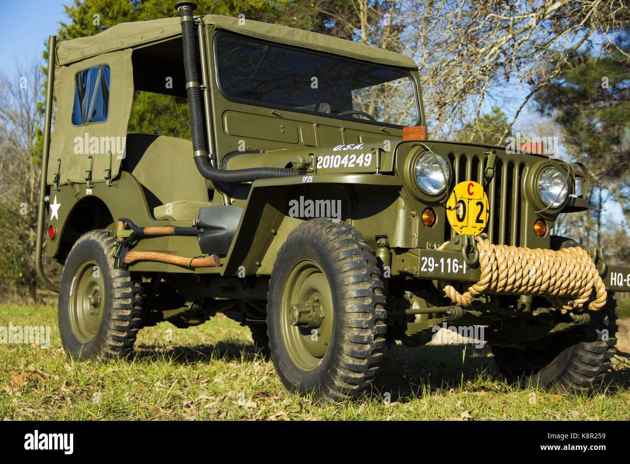 La willys m38 esercito jeep Foto Stock