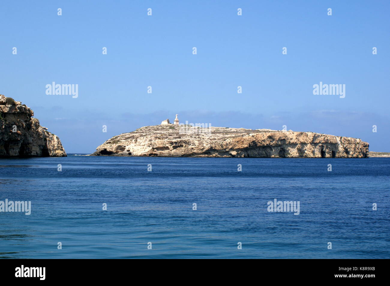 Vista su tutta la baia di St Paul's island, Malta Foto Stock