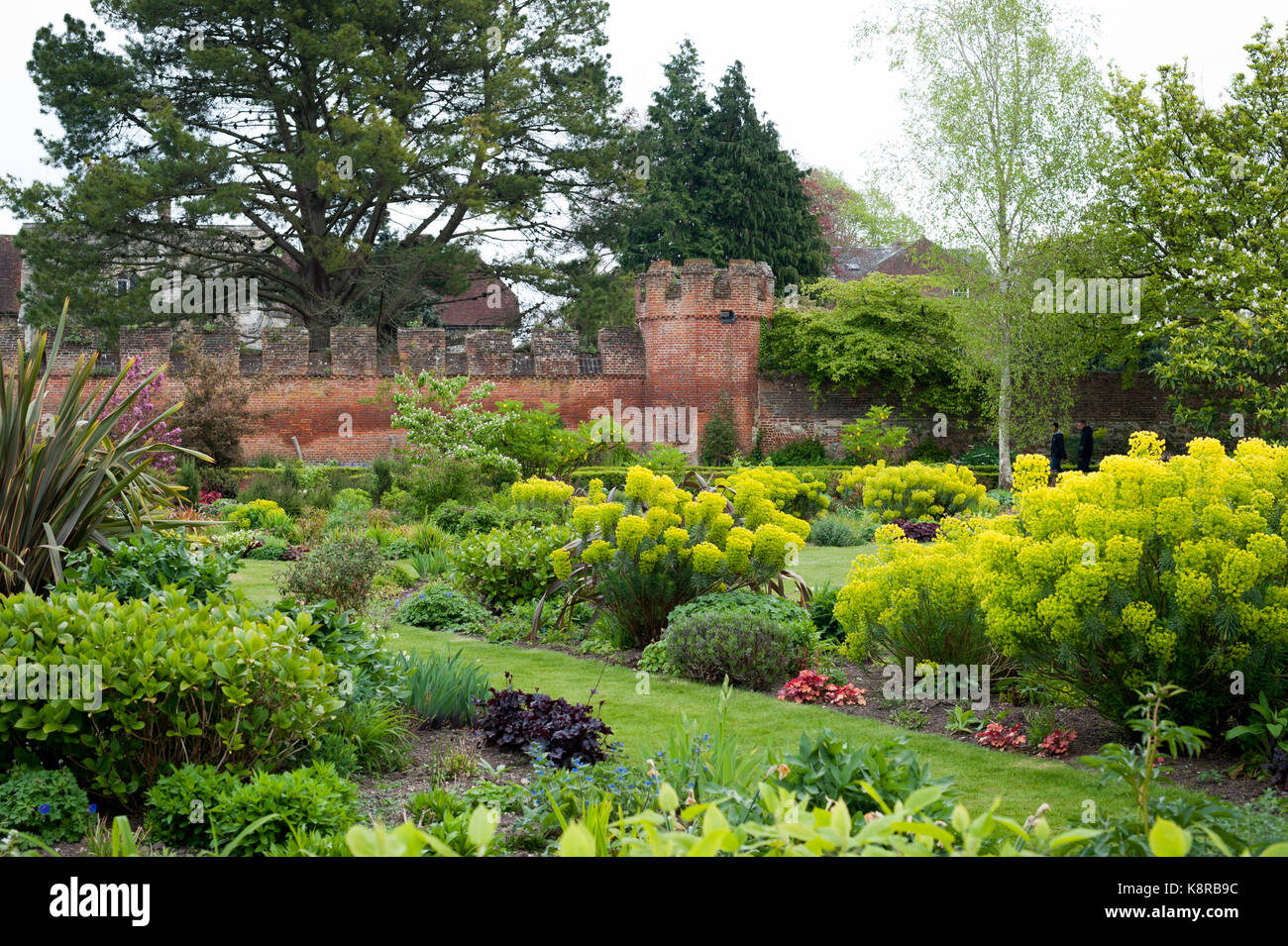 Palazzo del Vescovo Giardino a Chichester, West Sussex, in Inghilterra. Foto Stock