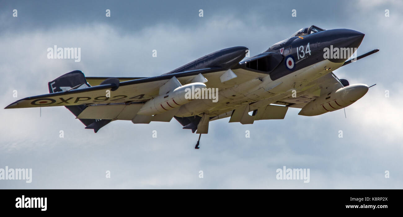 Royal Navy Sea Vixen warbird vecchio Foto Stock