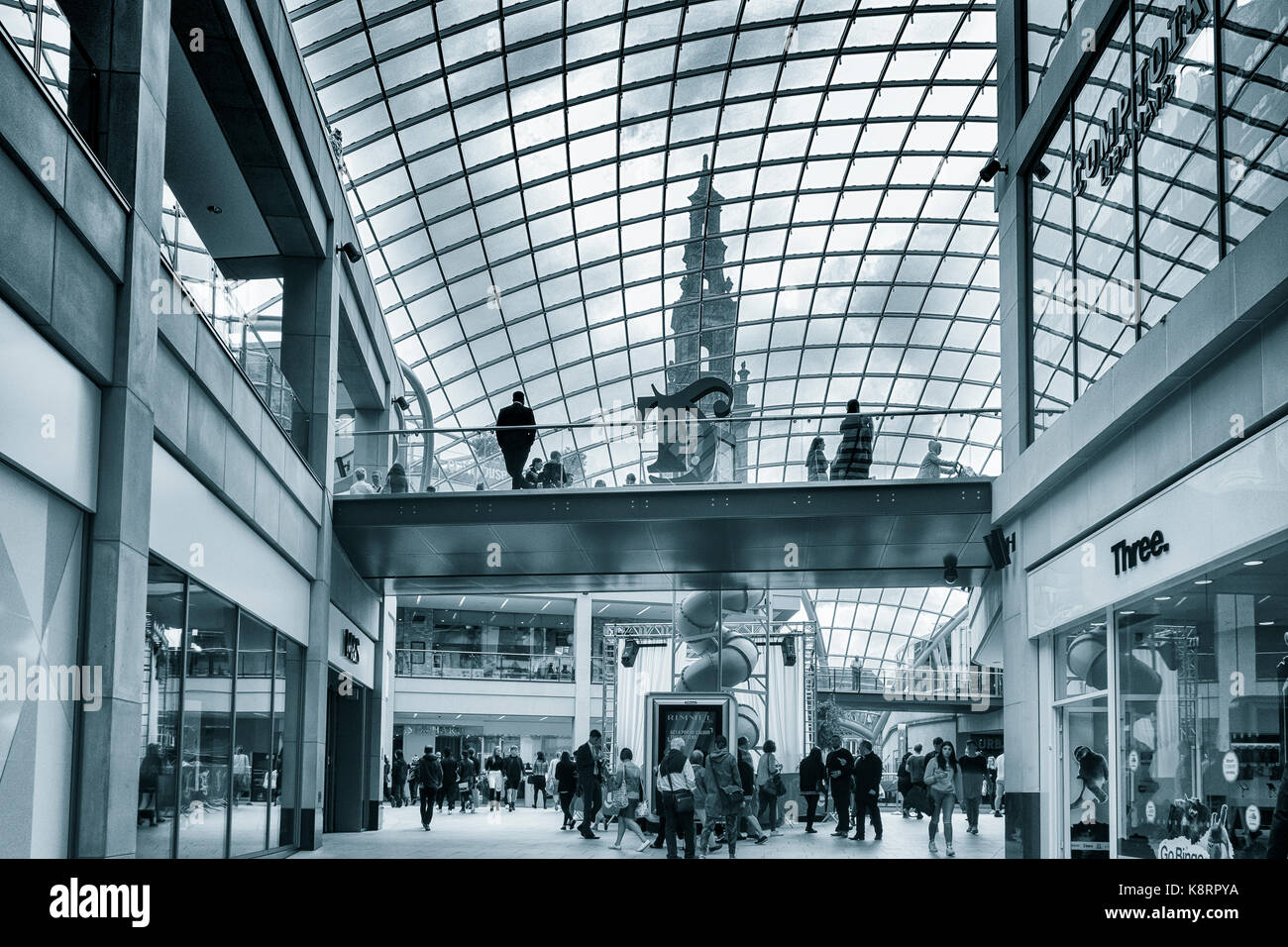 Trinità Leeds shopping center. Leeds, nello Yorkshire, Regno Unito Foto Stock