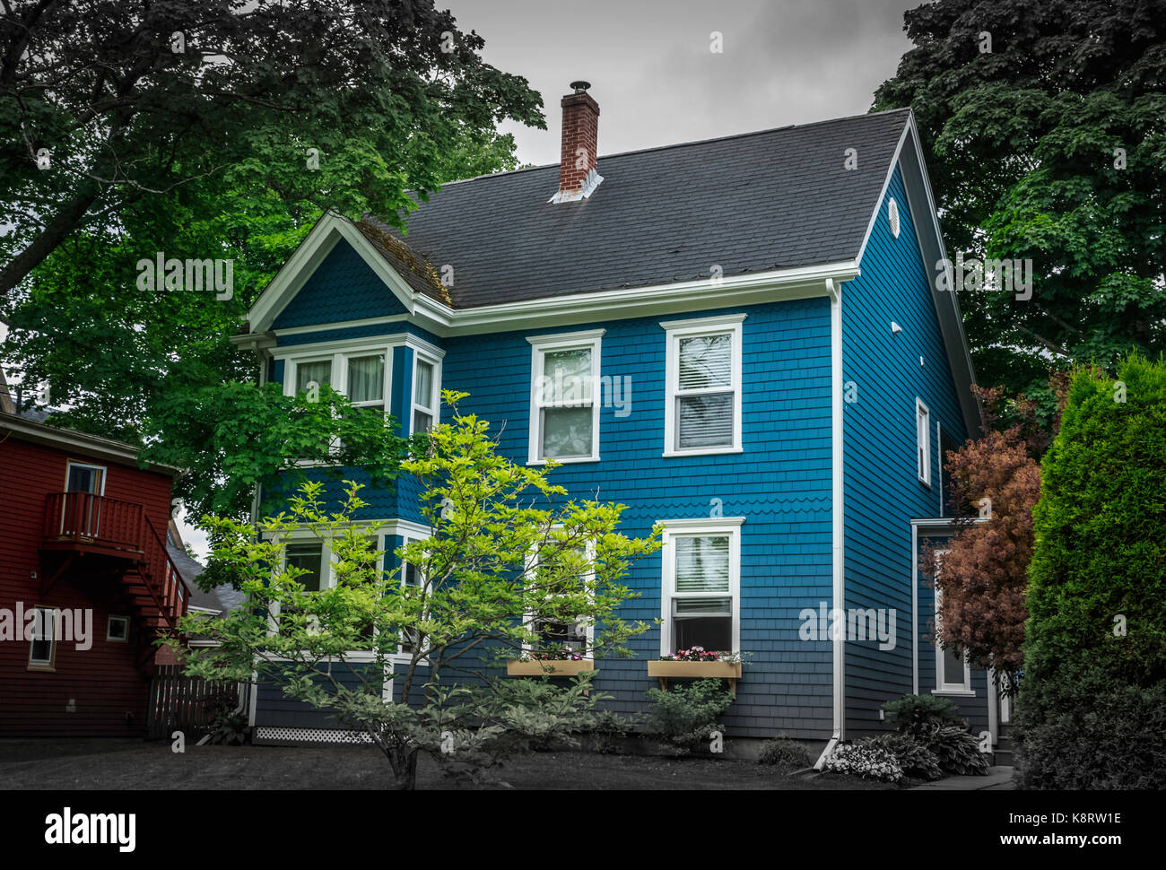 Nel tipico stile della casa da quaranta e cinquanta in nord America orientale Foto Stock