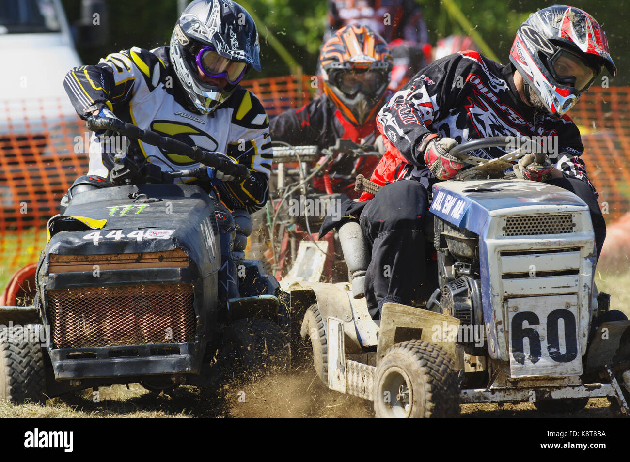 Gare di rasaerba, Anglesey Show Ground, North Wales, Foto Stock