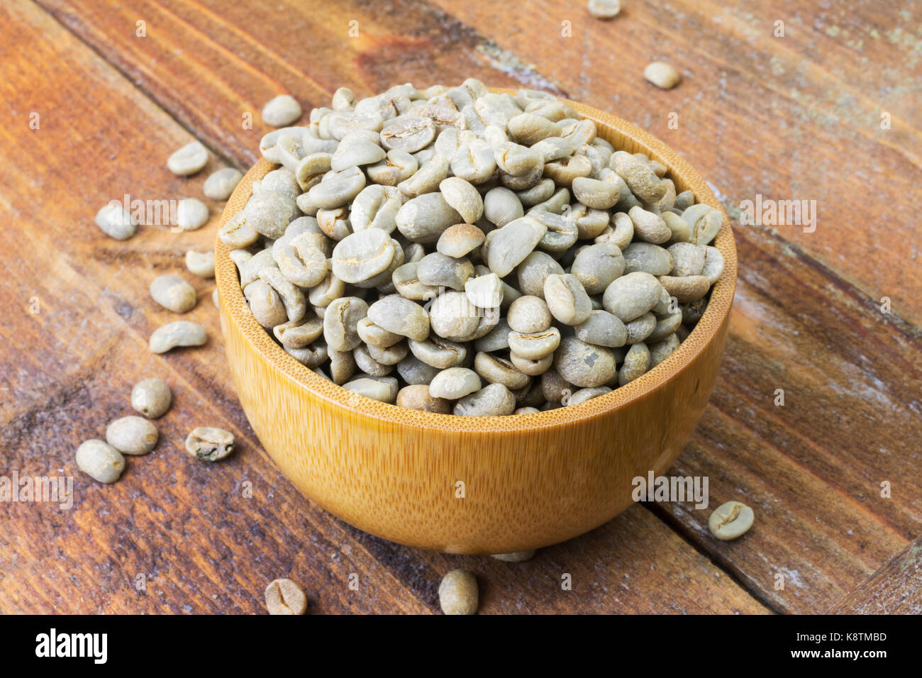 Materie colombiana per i chicchi di caffè Foto Stock