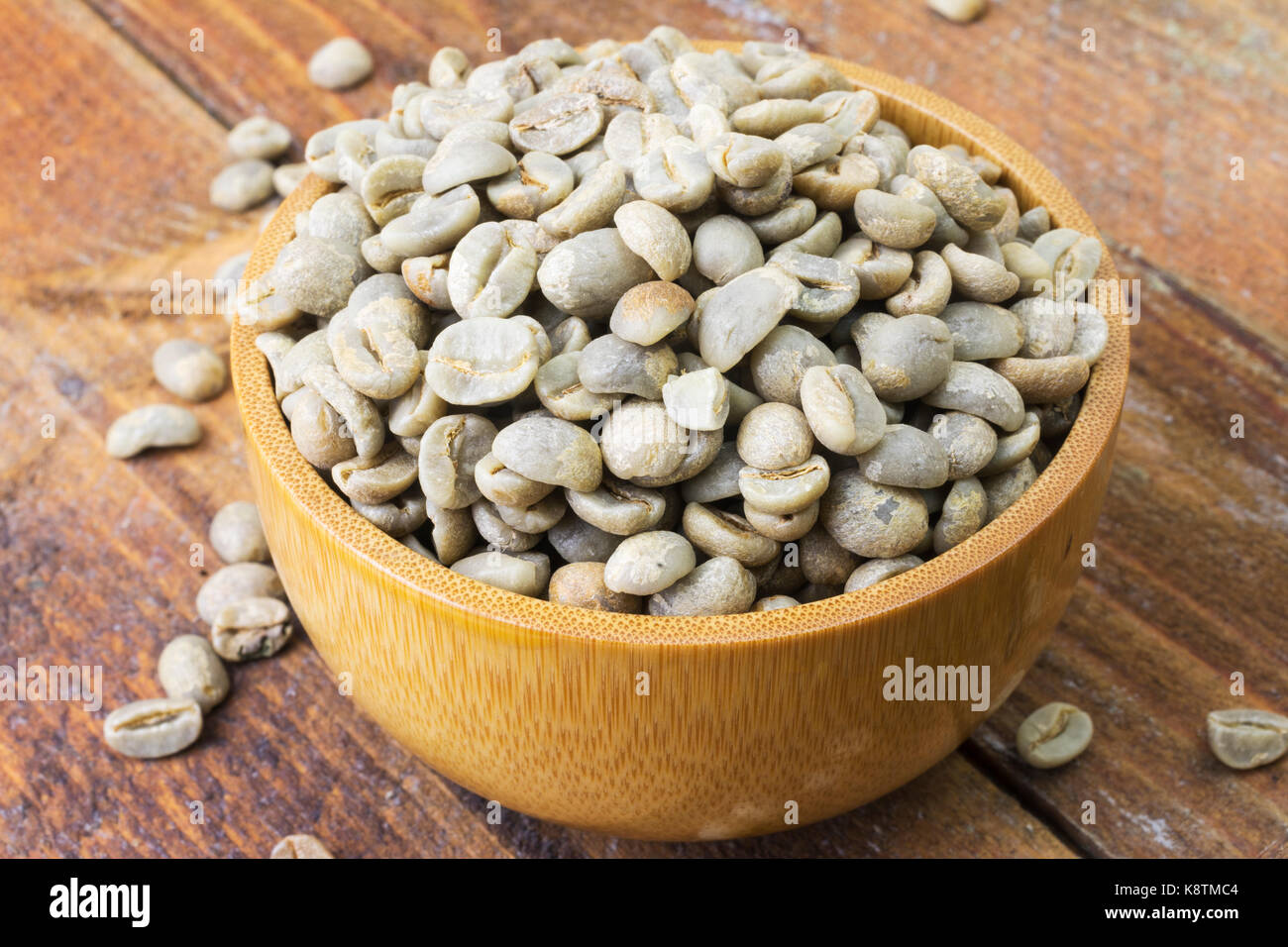 Materie colombiana per i chicchi di caffè Foto Stock