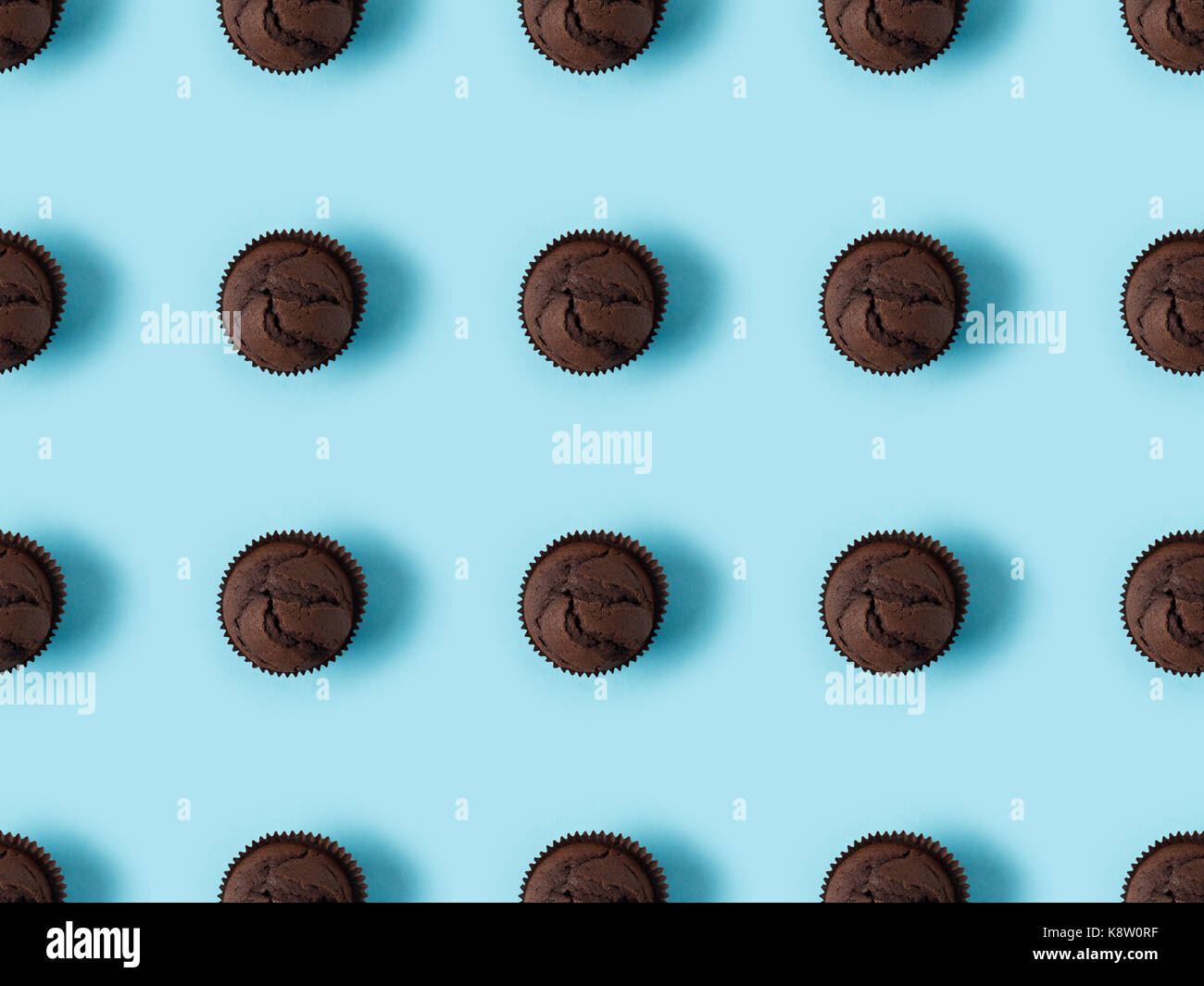 Tortini di cioccolato Foto Stock