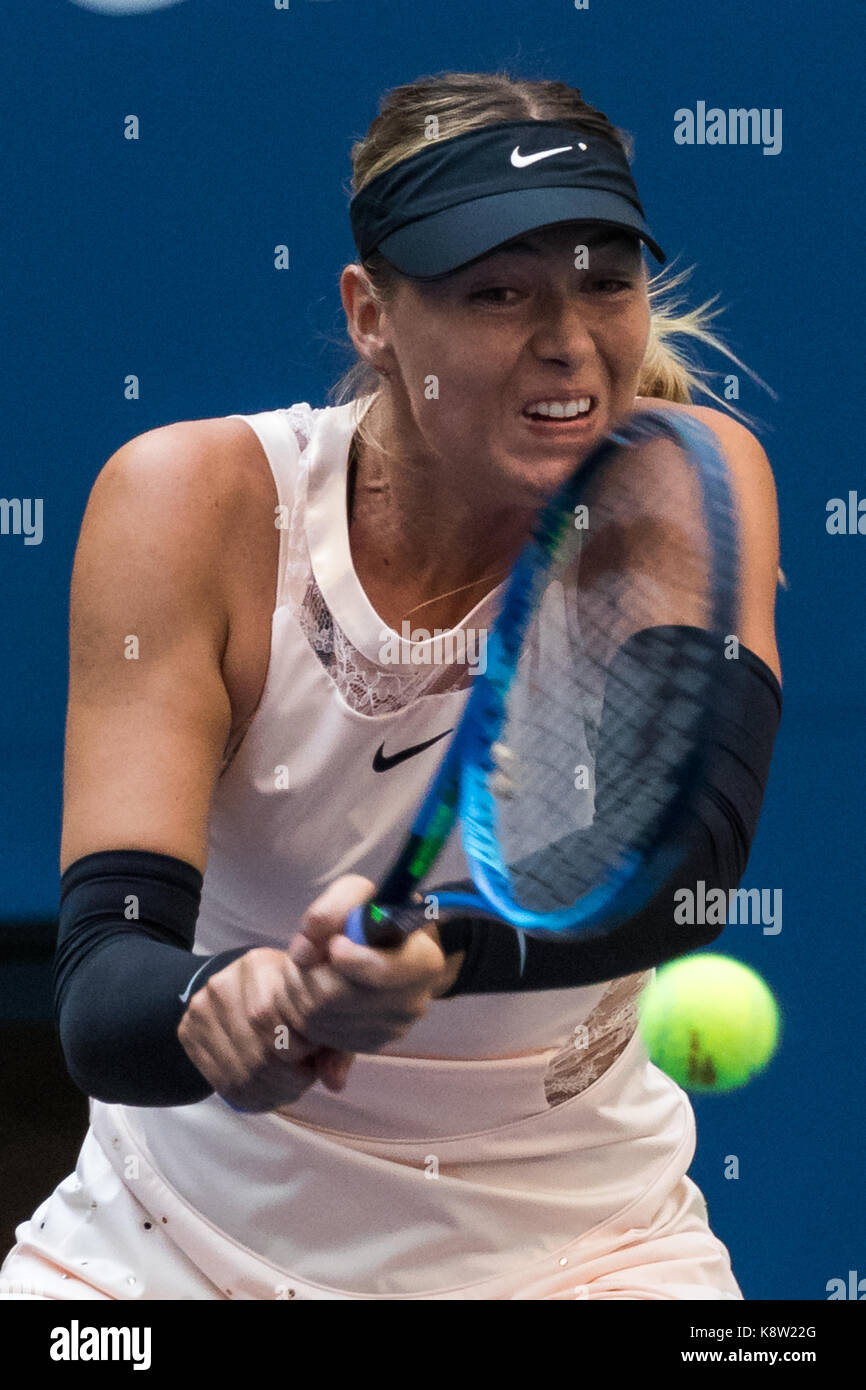 Maria Sharapova (RUS) competono al 2017 US Open Tennis championships Foto Stock