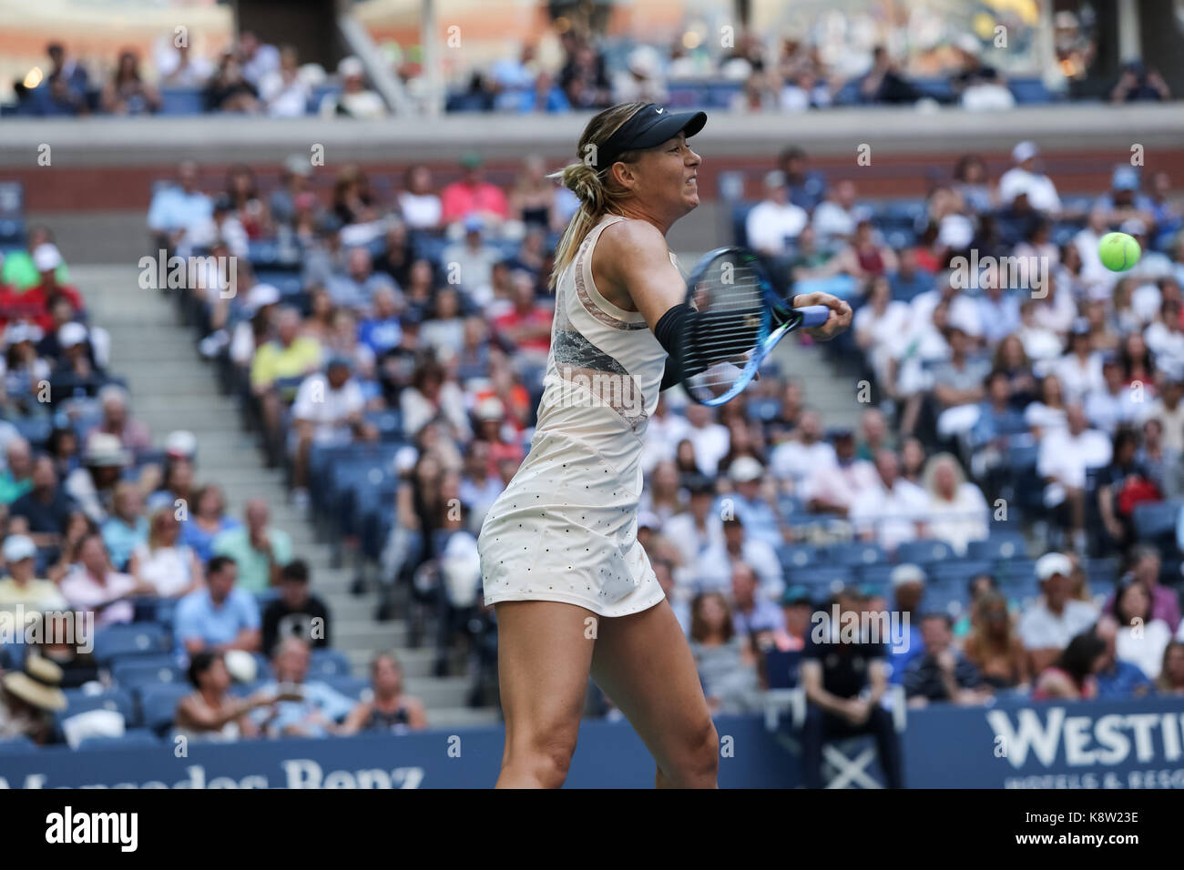 Maria Sharapova (RUS) competono al 2017 US Open Tennis championships Foto Stock