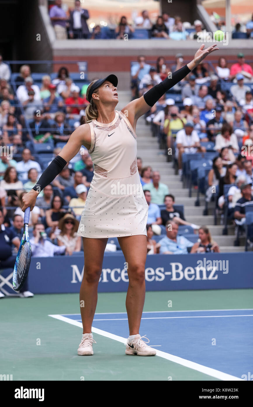 Maria Sharapova (RUS) competono al 2017 US Open Tennis championships Foto Stock