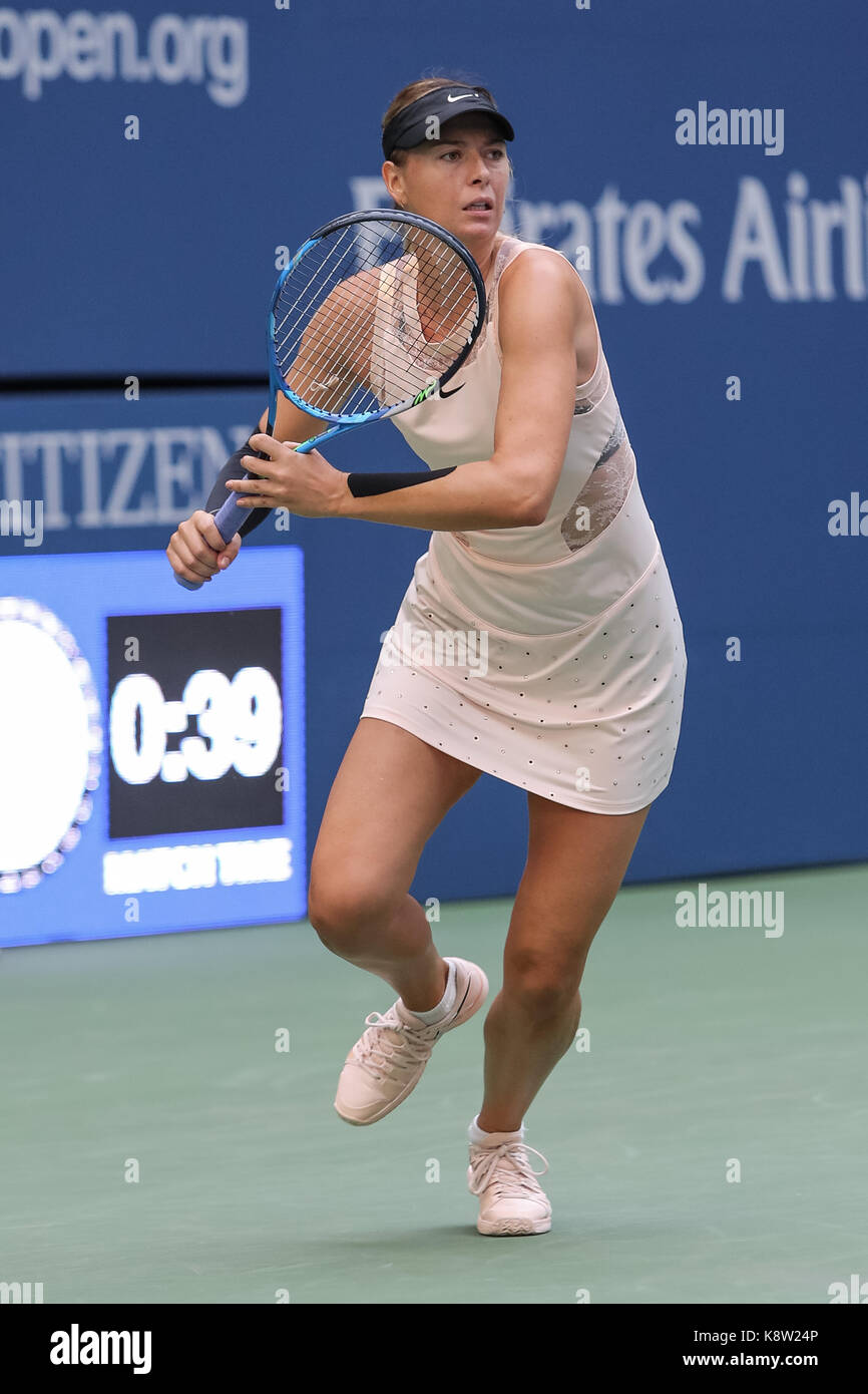 Maria Sharapova (RUS) competono al 2017 US Open Tennis championships Foto Stock