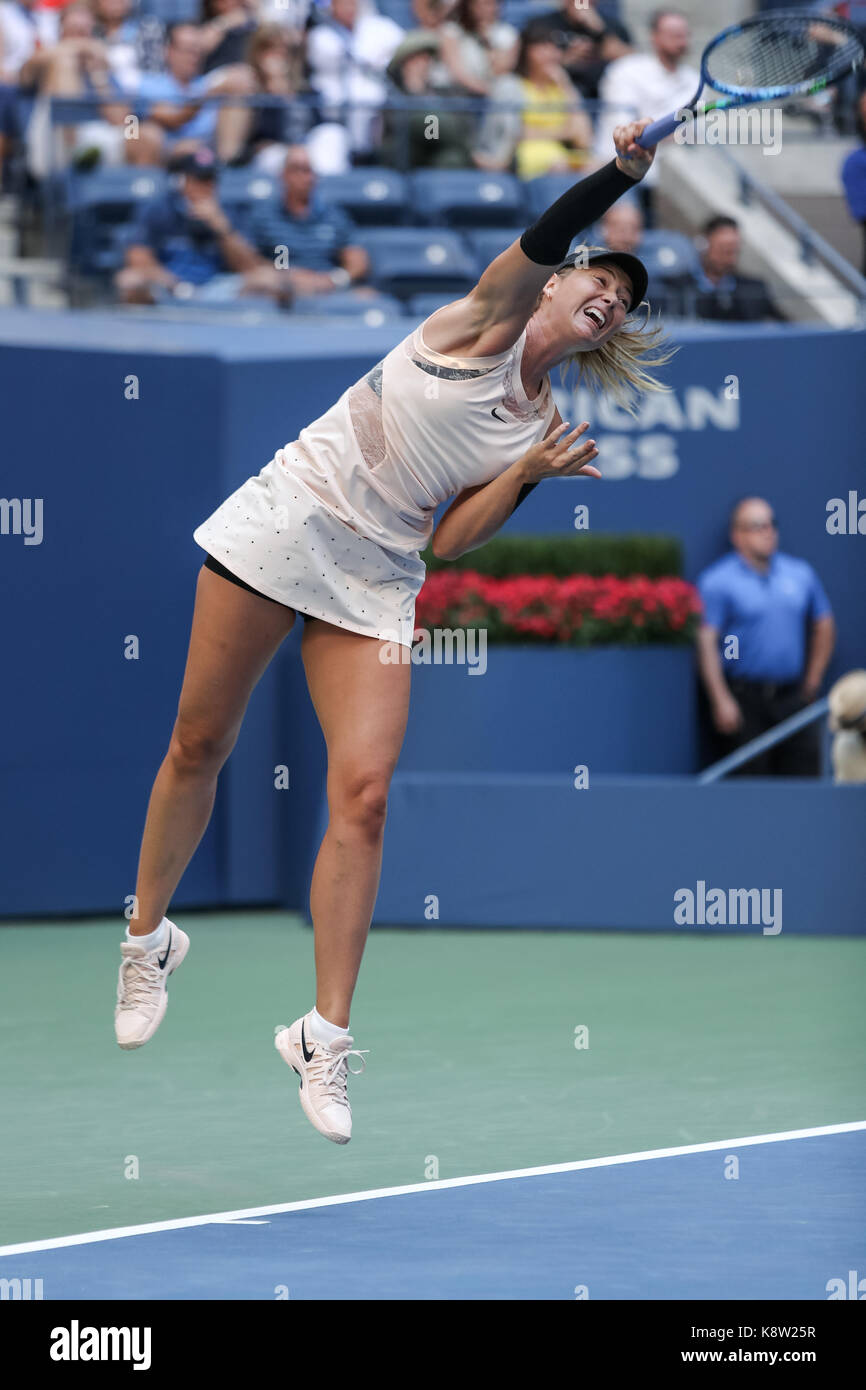 Maria Sharapova (RUS) competono al 2017 US Open Tennis championships Foto Stock